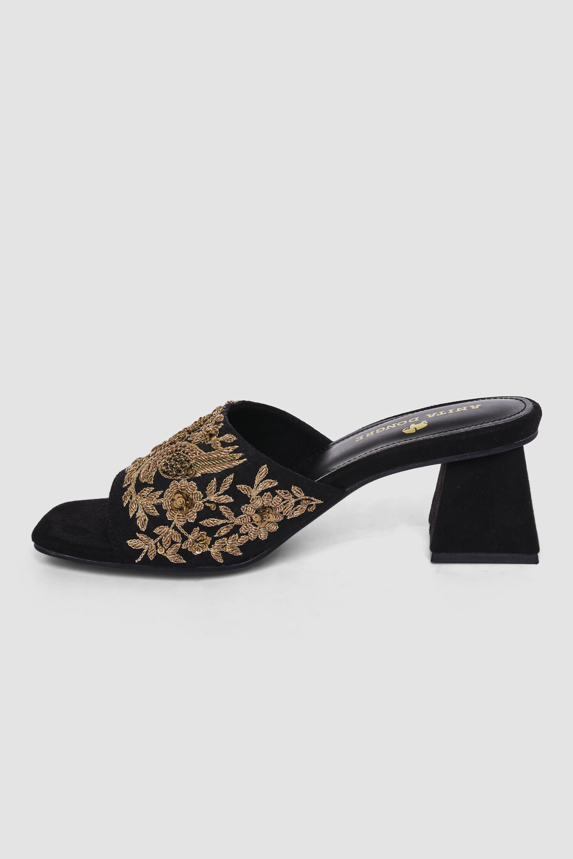 Kabini Hand-embroidered Heels - Black, Black, image 3