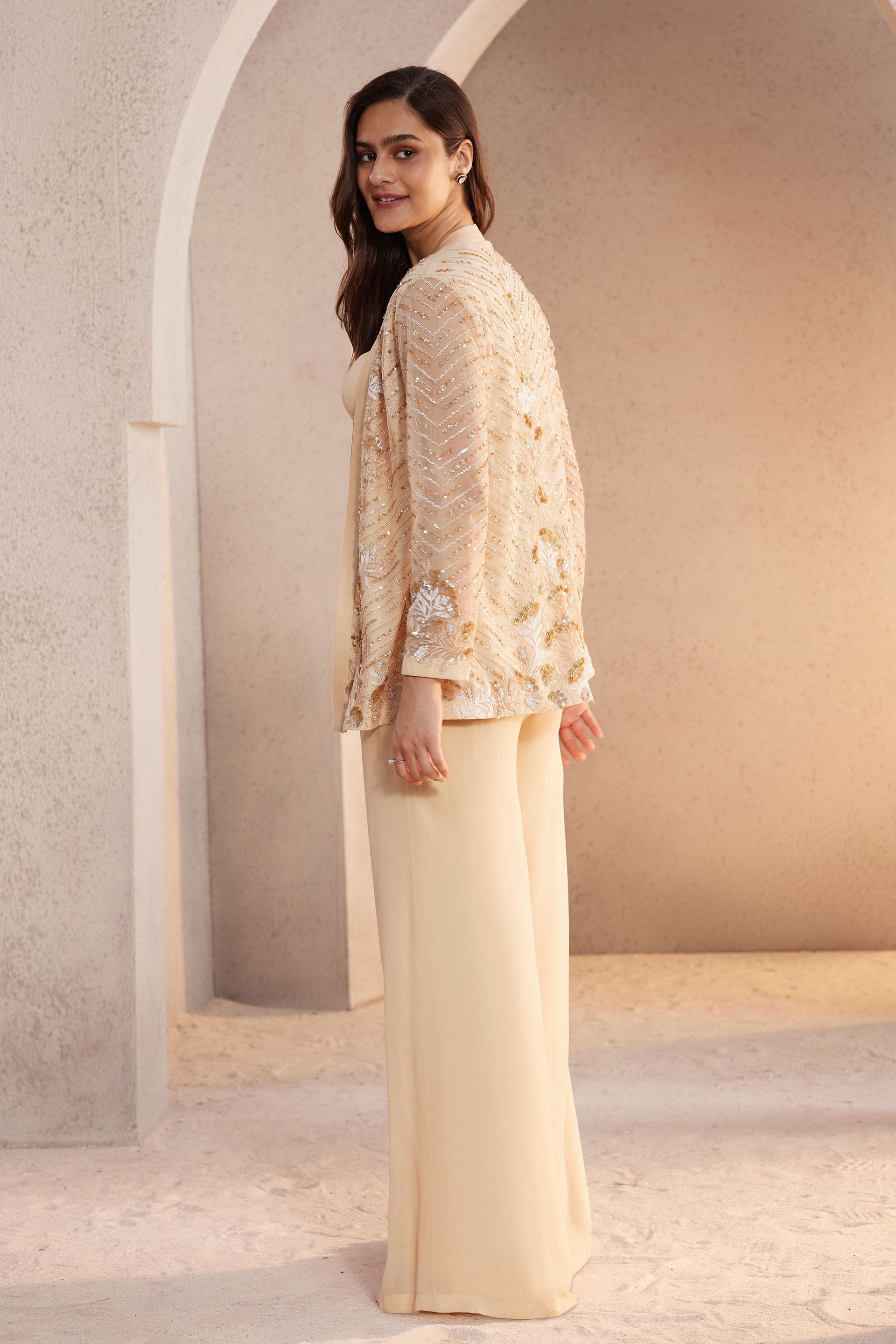 Sand Dunes Pant Set - Nude, Nude, image 3