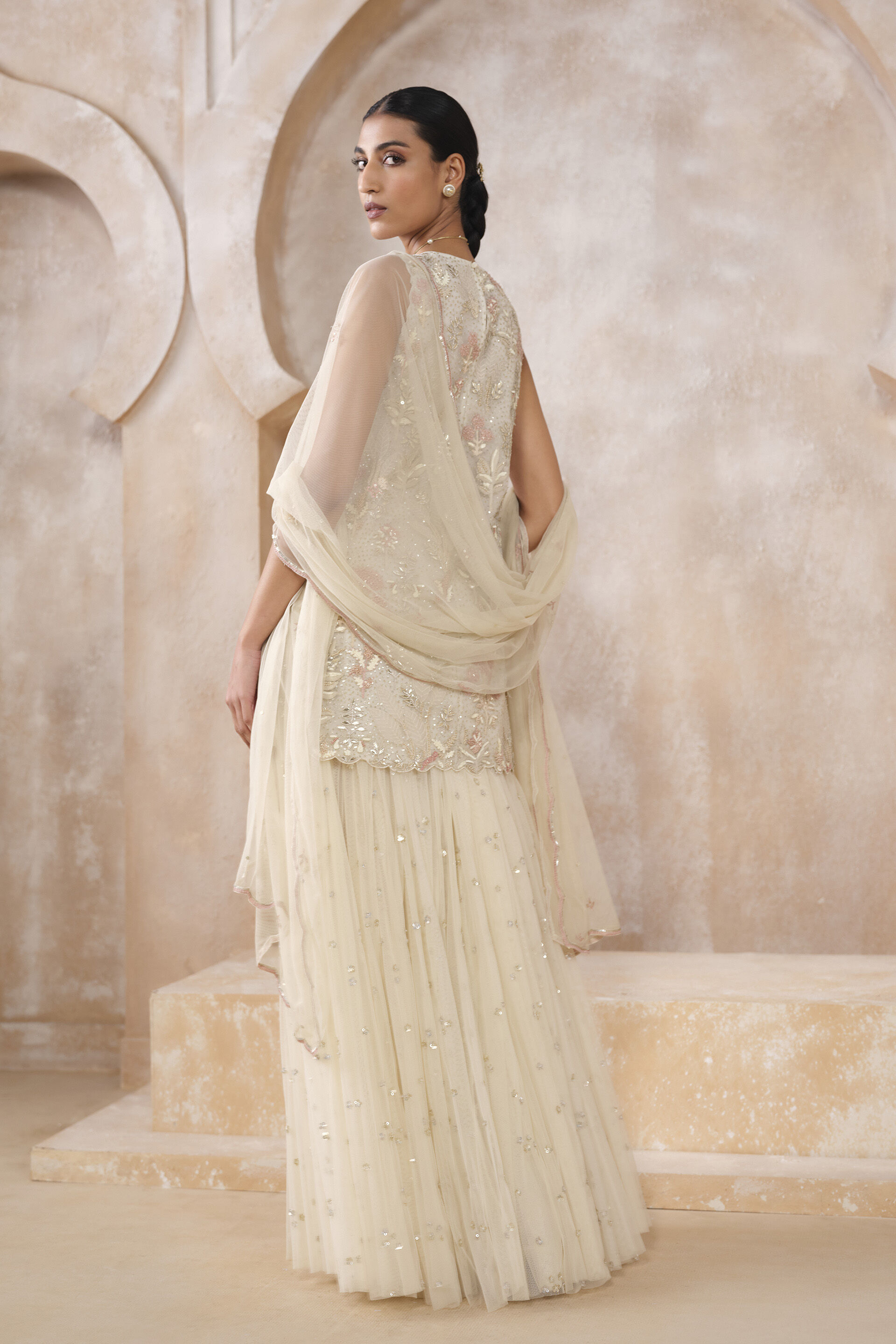 Arlen Embroidered Skirt Set - Ivory, Ivory, image 2