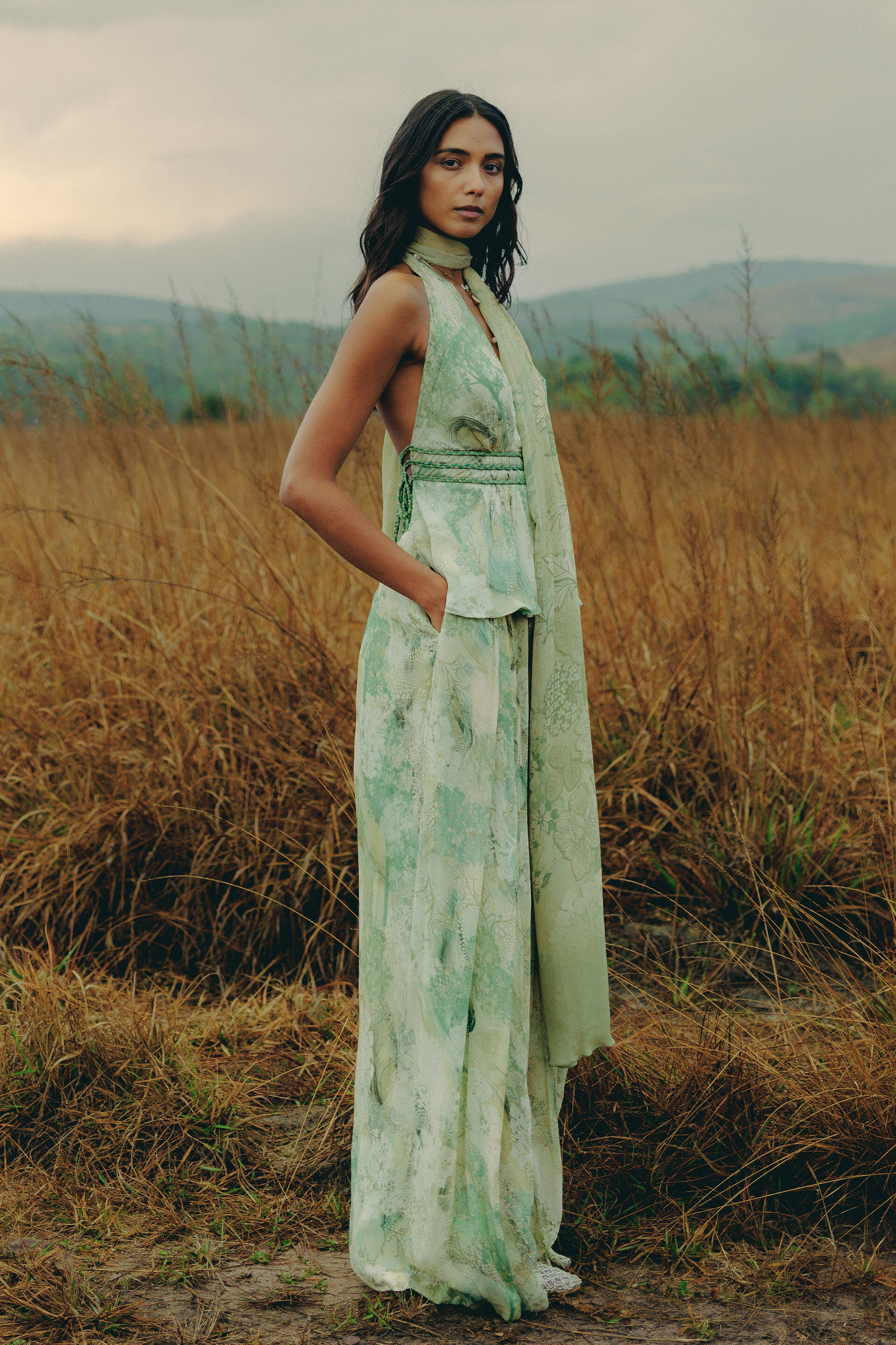 Sumi Bemberg Co-ord - Sage, Sage, image 2