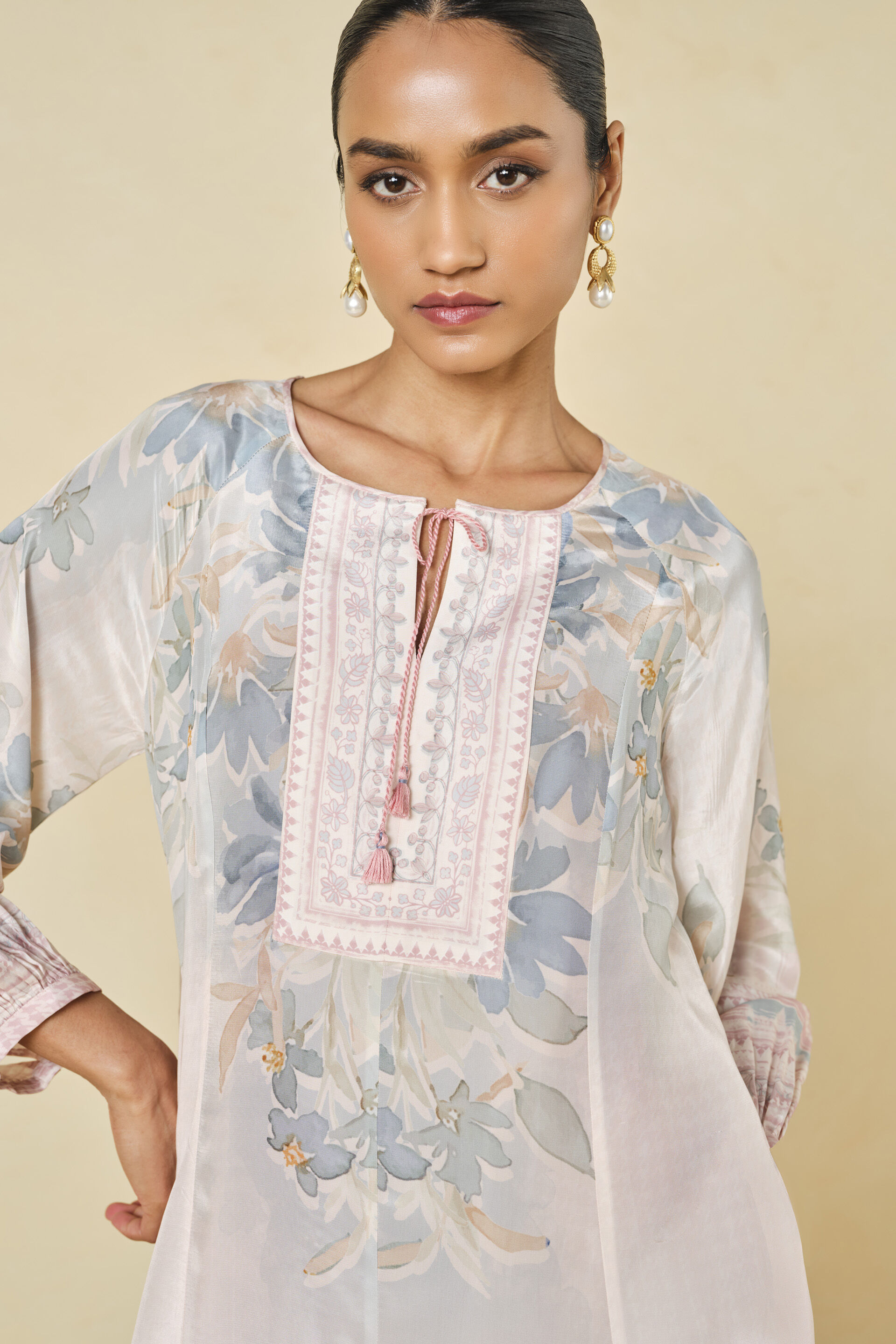 Laverna Printed Dress - Blush, Blush, image 4