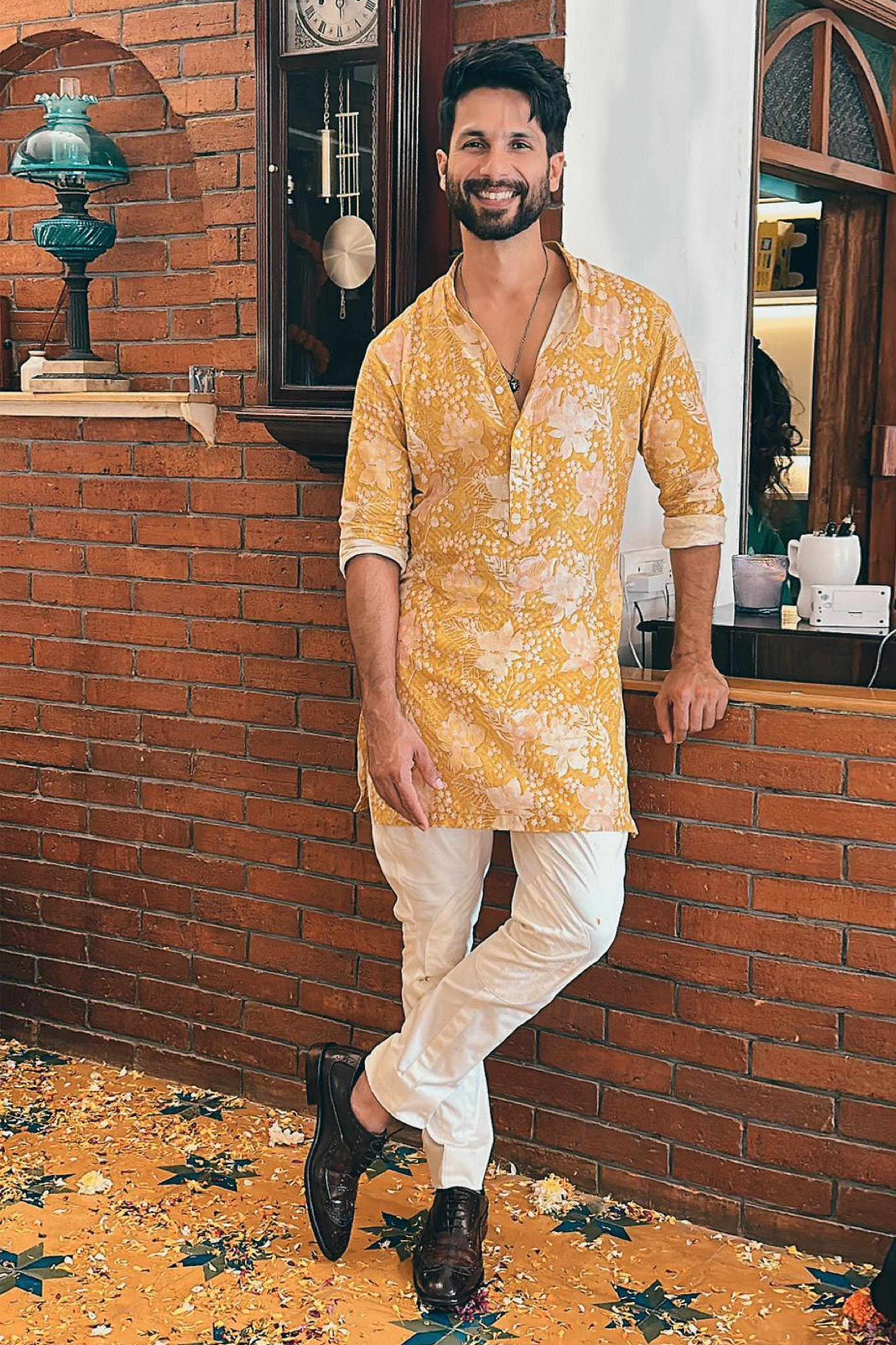 Malhar Kurta - Mustard, , image 1