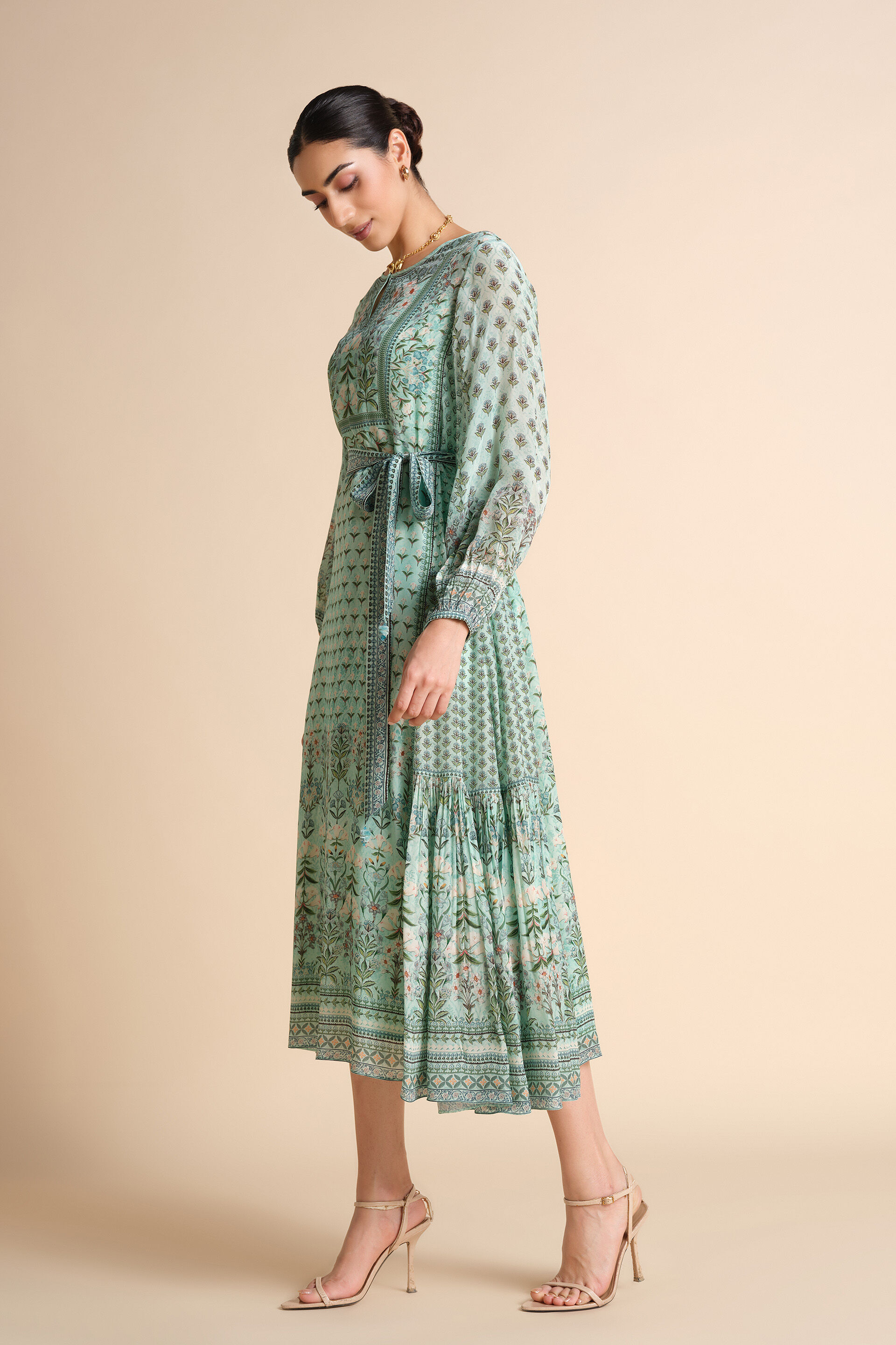 Tacoma Dress - Aqua, Aqua, image 3