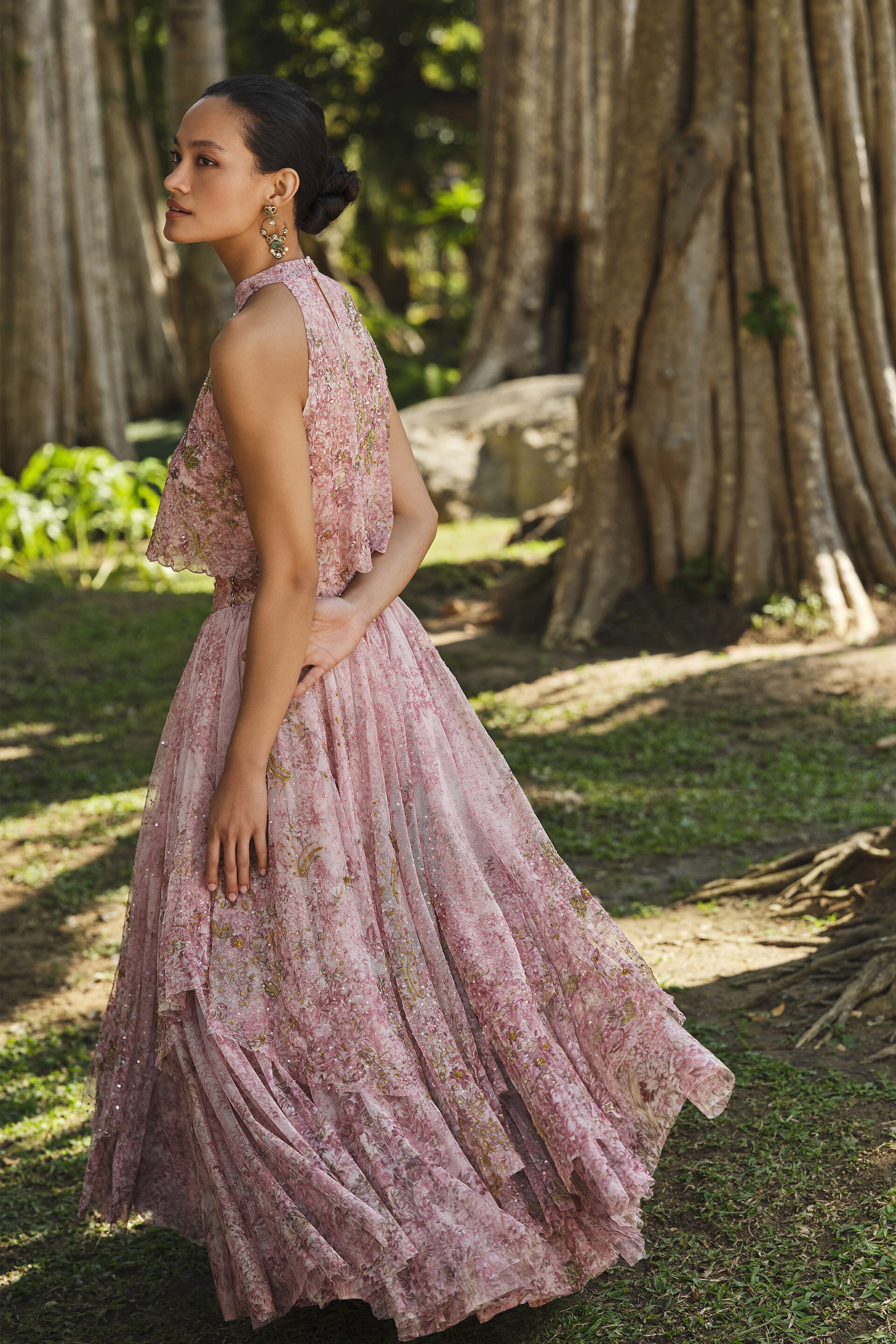 Seraphim Embroidered Skirt Set - Blush, Blush, image 4