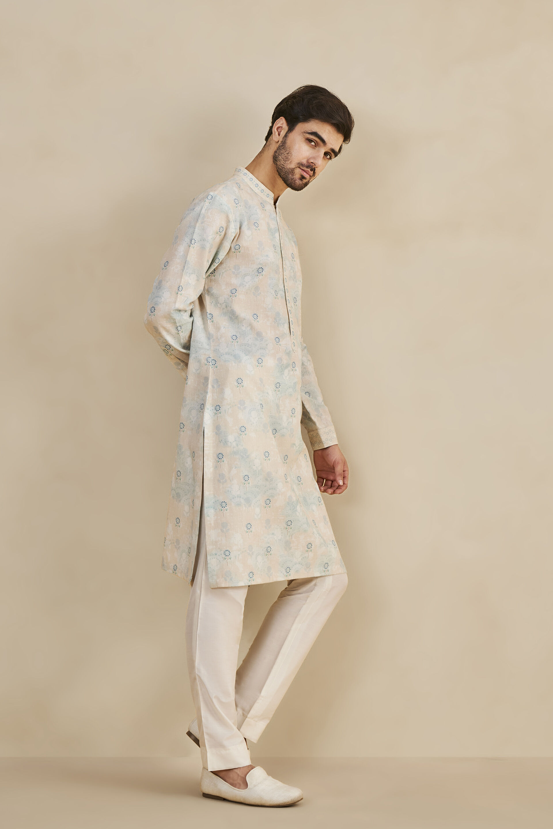 Reeham Kurta - Blue, Blue, image 3