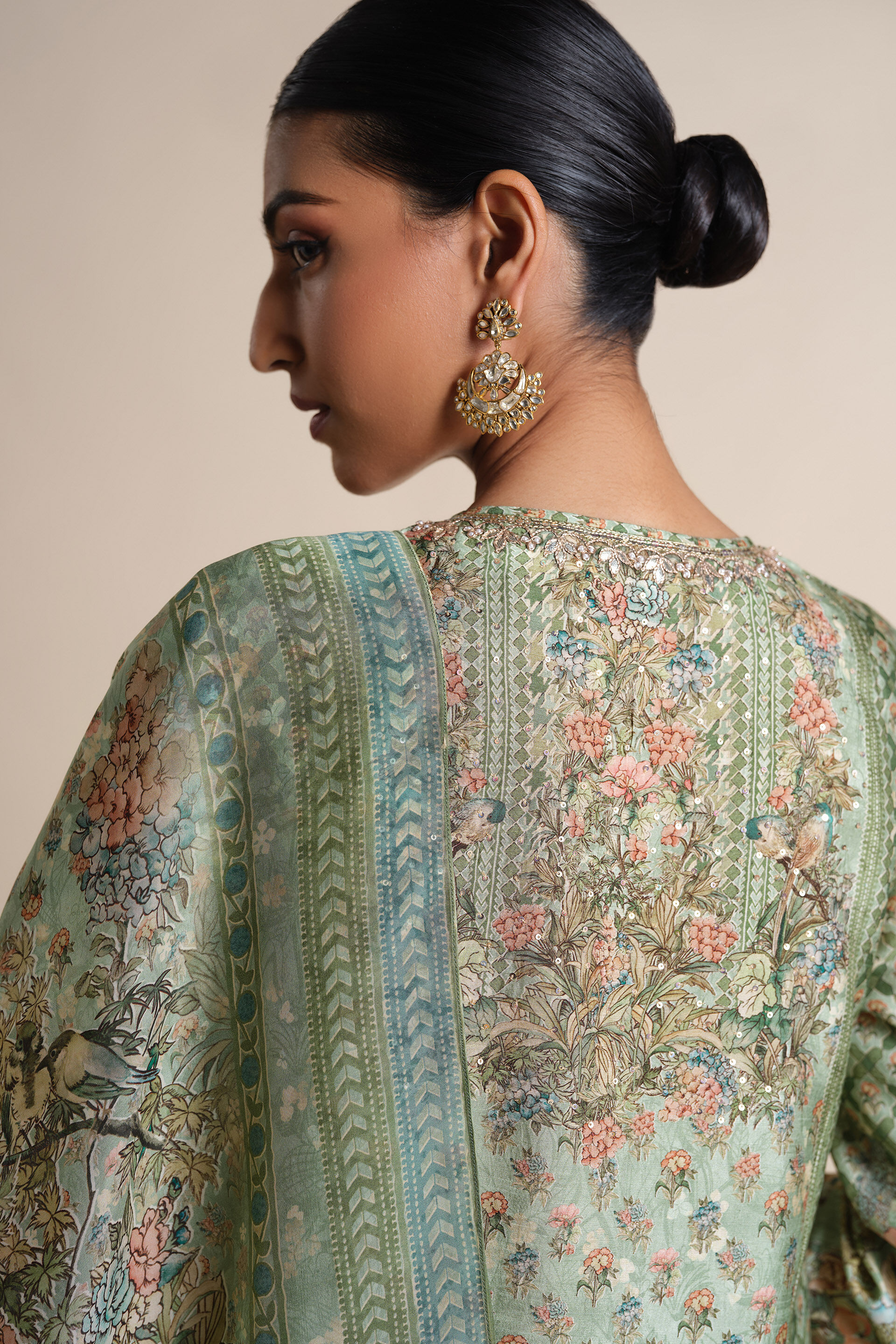 Moira Silk Suit Set - Sage, Sage, image 5