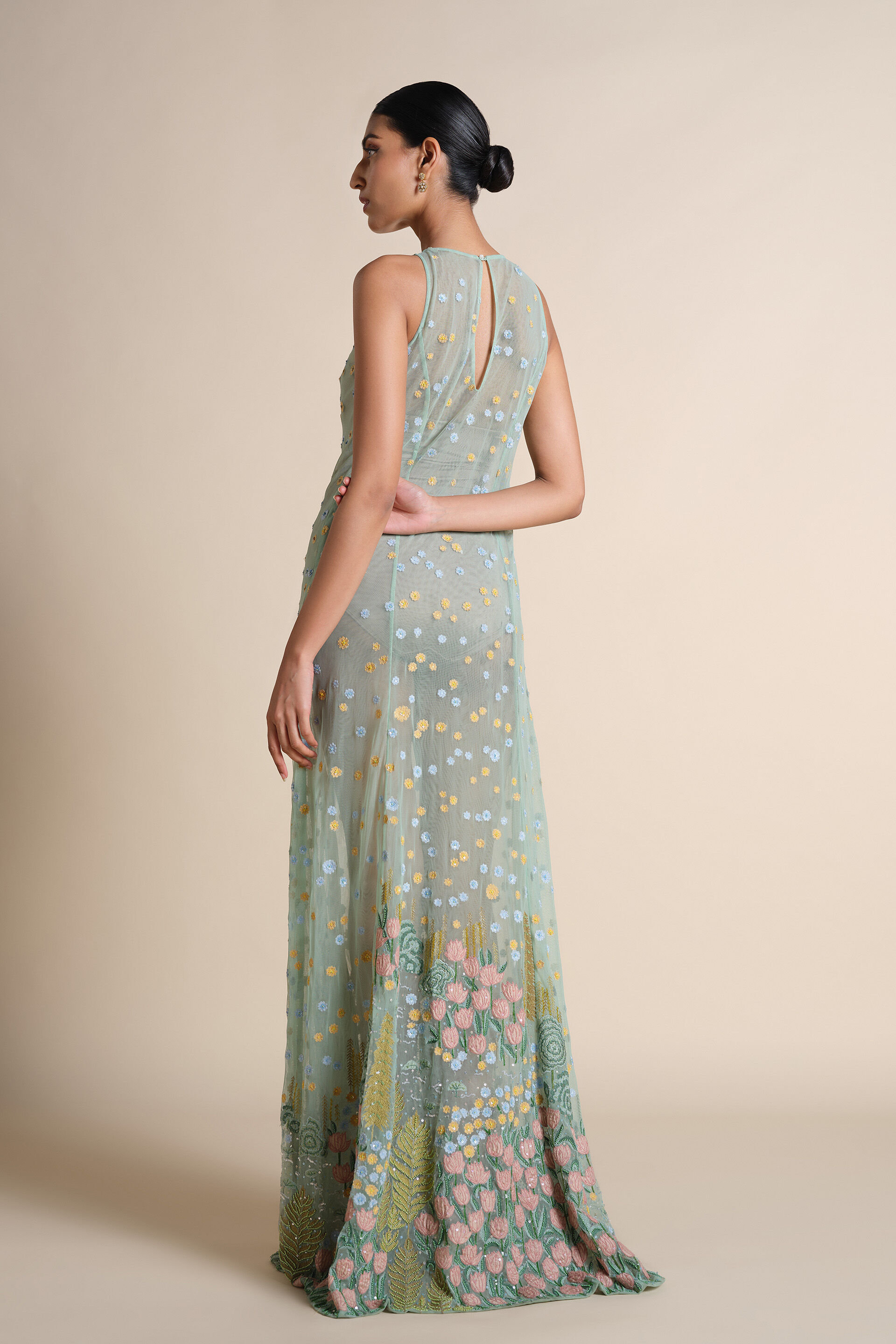 Lakeforest Embroidered Gown - Sage, Sage, image 3