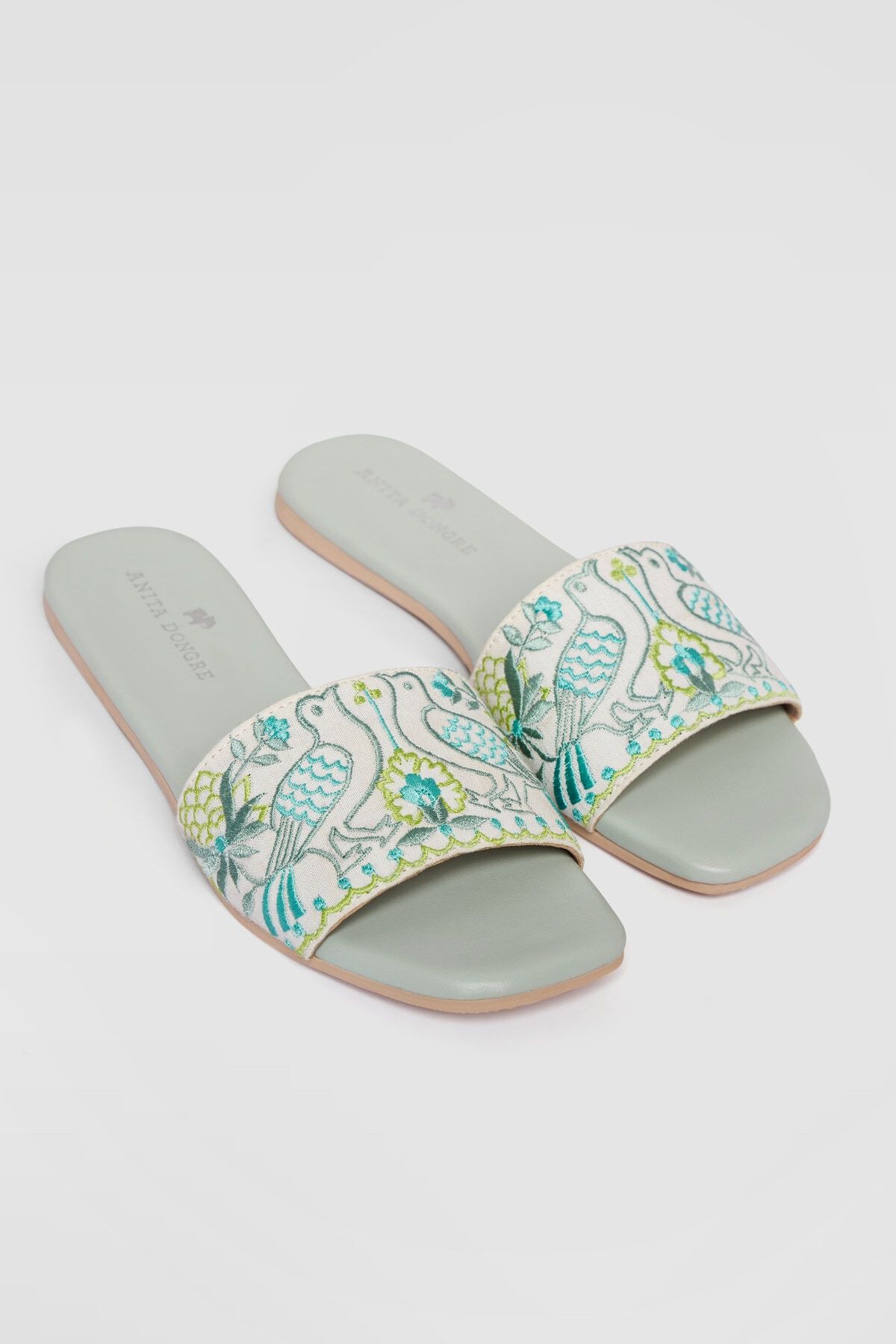 1 - Parindey Sliders - Mint Green, image 1