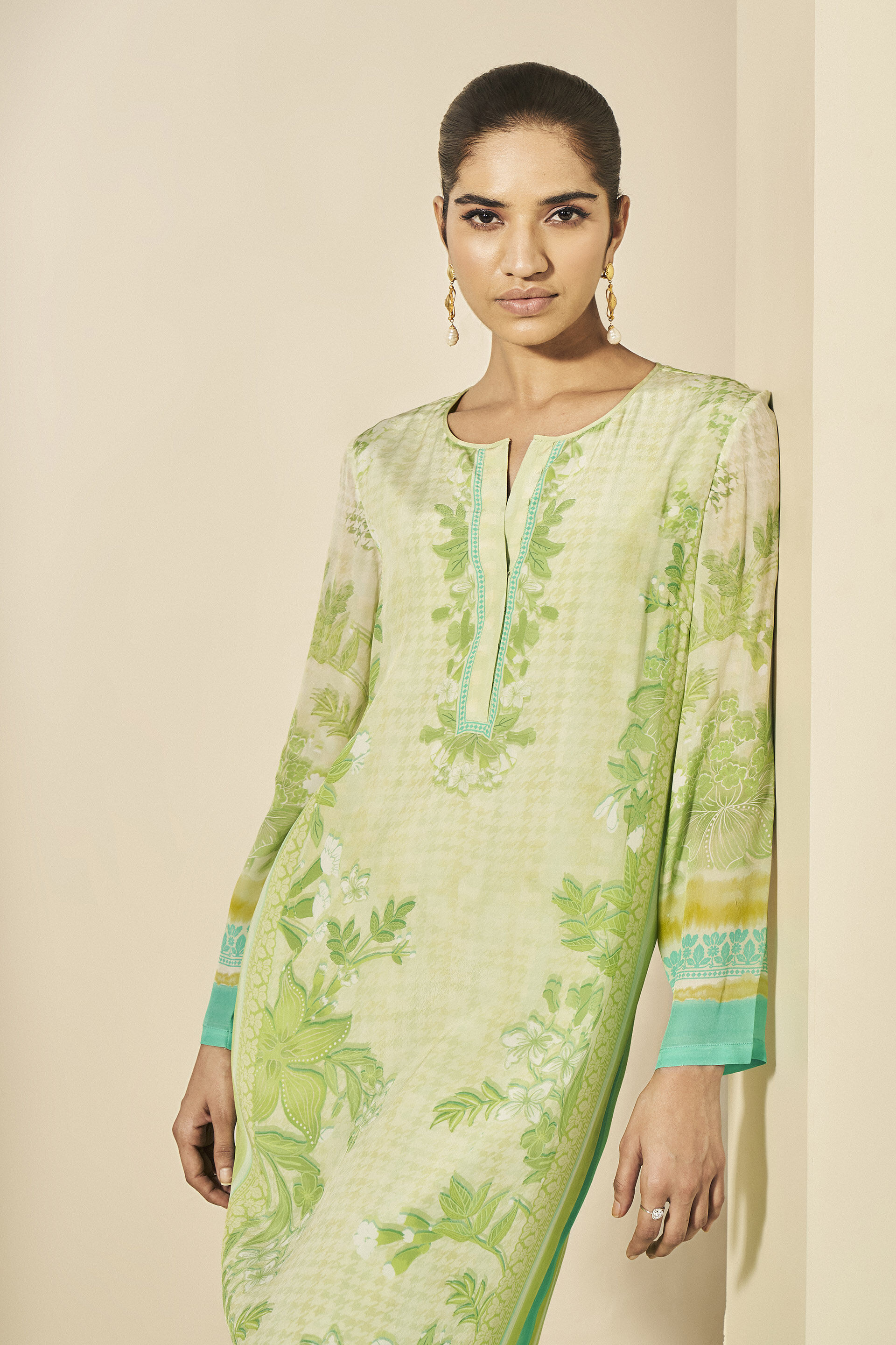 Mongo Kaftan - Lime, Lime, image 4