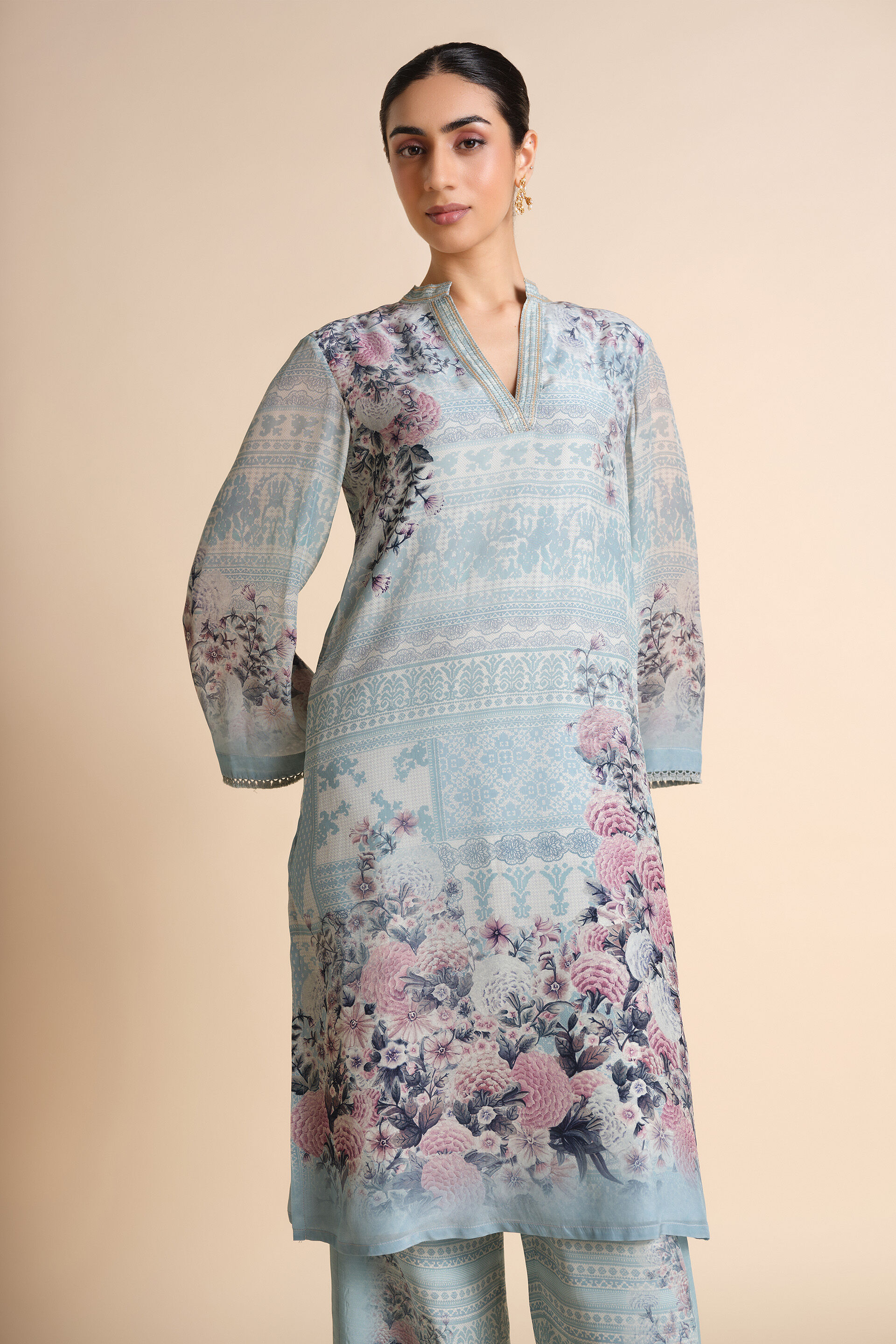 Vanisa Kurta Set - Powder Blue, Powder Blue, image 4