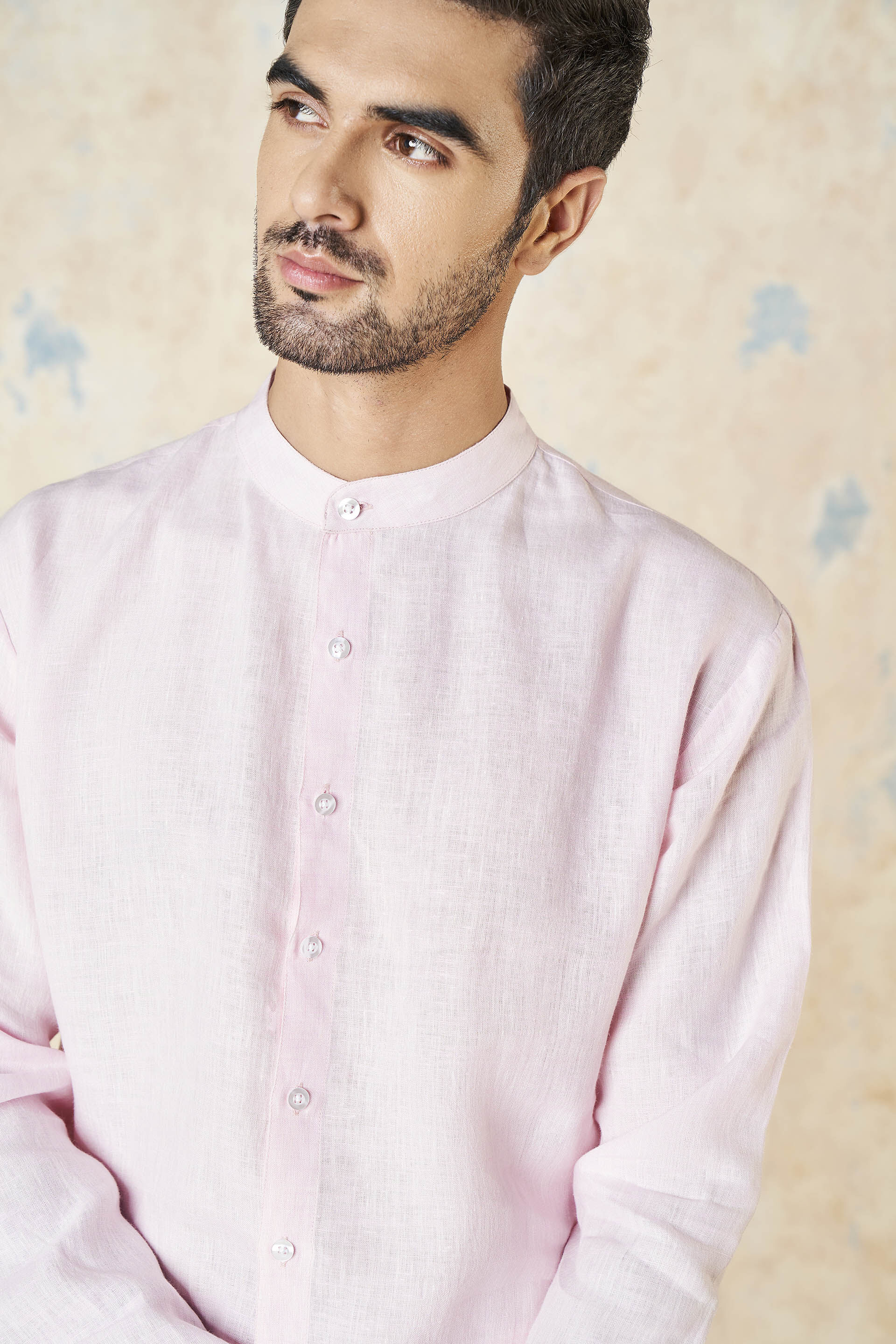 Anant Linen Shirt - Pink, Pink, image 7