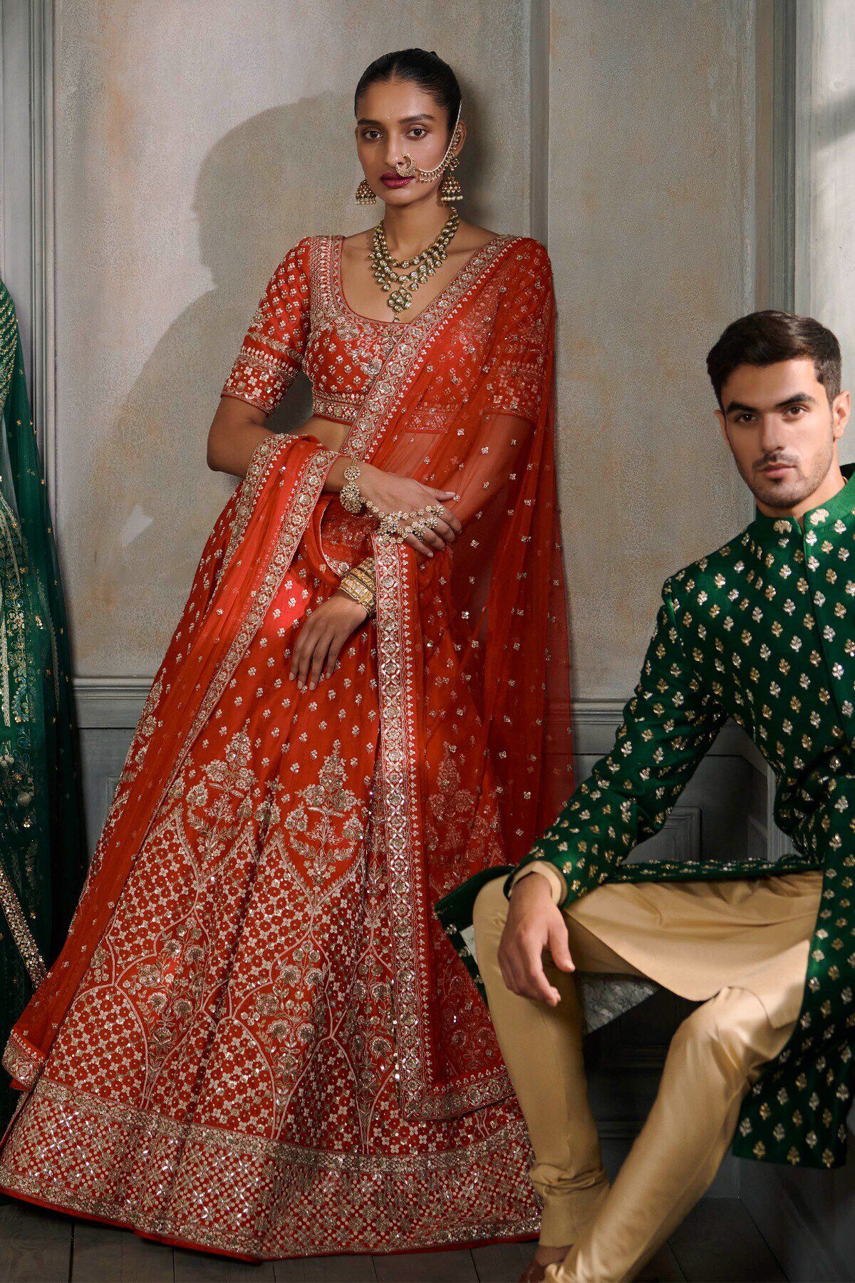 3 - Sitashi Lehenga Set &ndash; Red, image 3