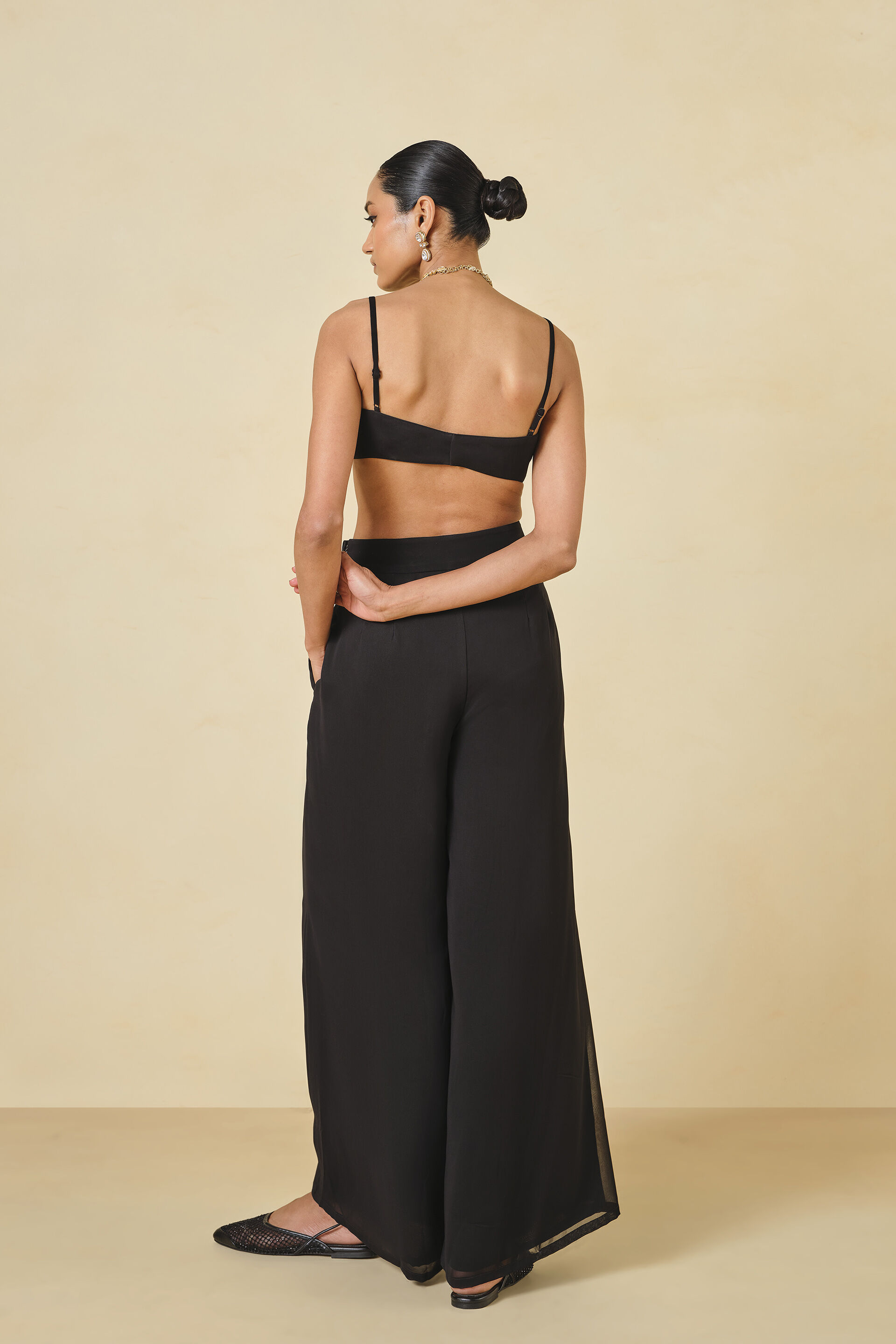 Life Of The Nightforest Sequin Palazzo Set - Black, Black, image 5