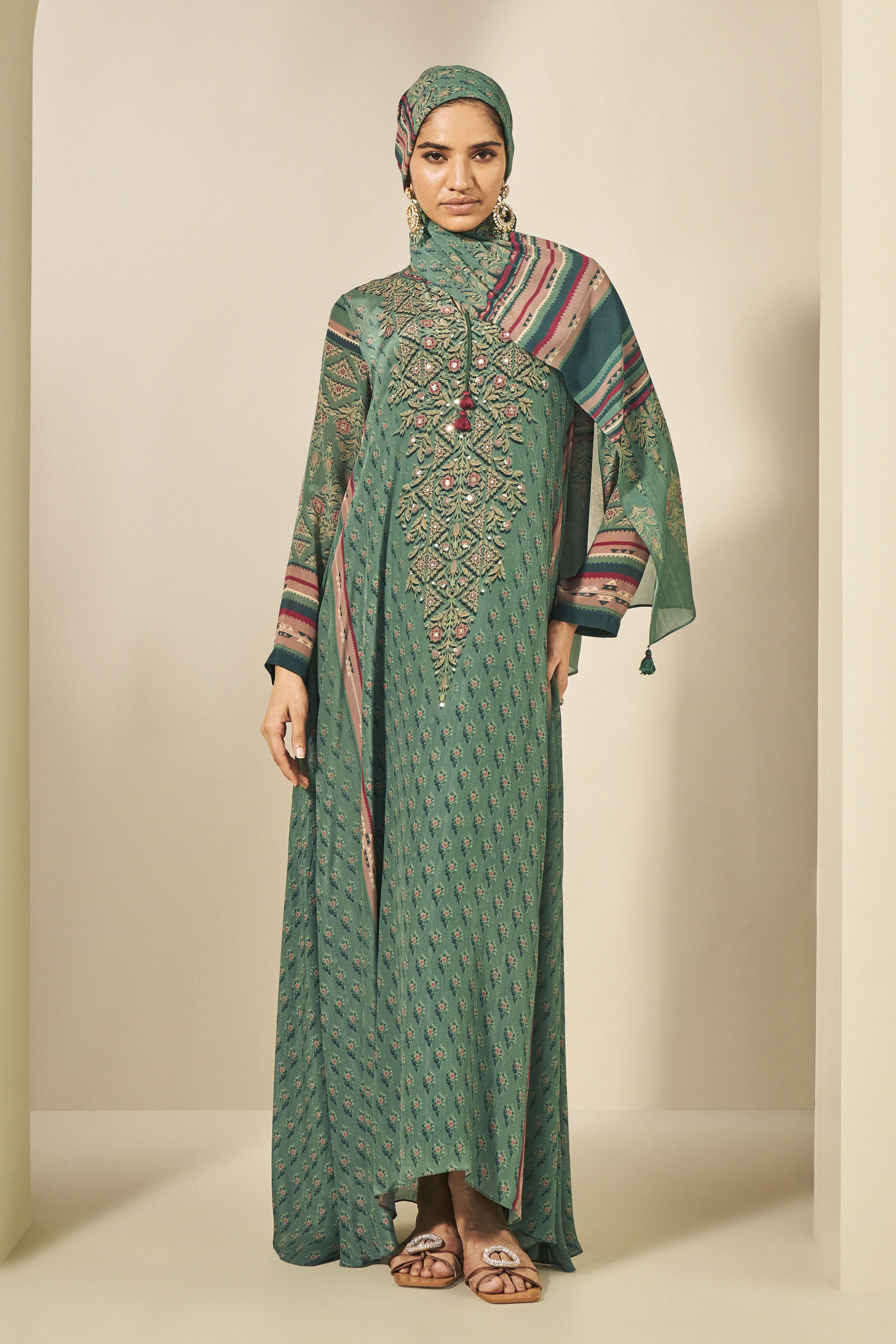 Palmira Scarf - Green