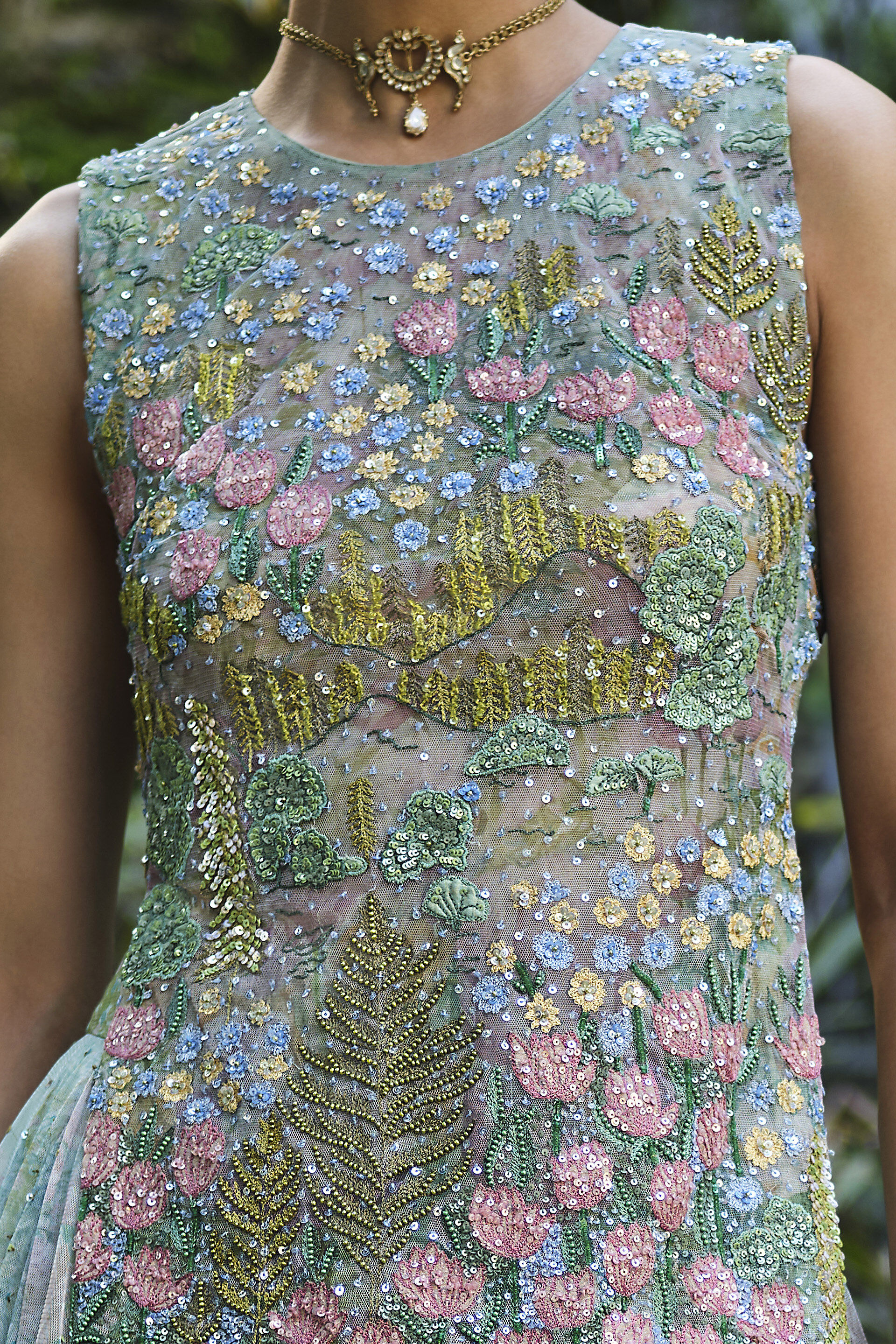 Isla Embroidered & Applique Skirt Set - Blue, Blue, image 5