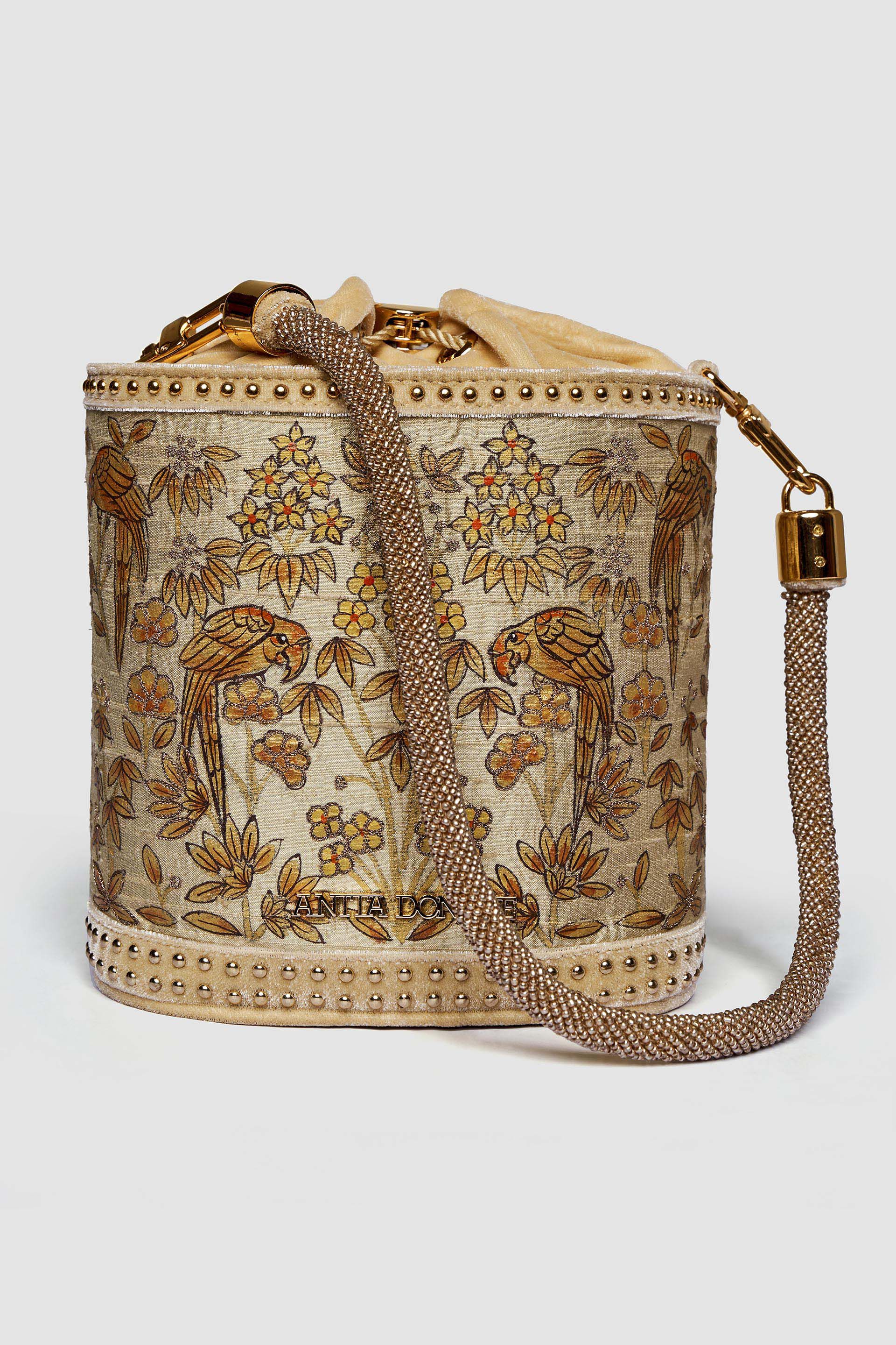 Pichhwai Bucket Bag - Canary Gold, Gold, image 2