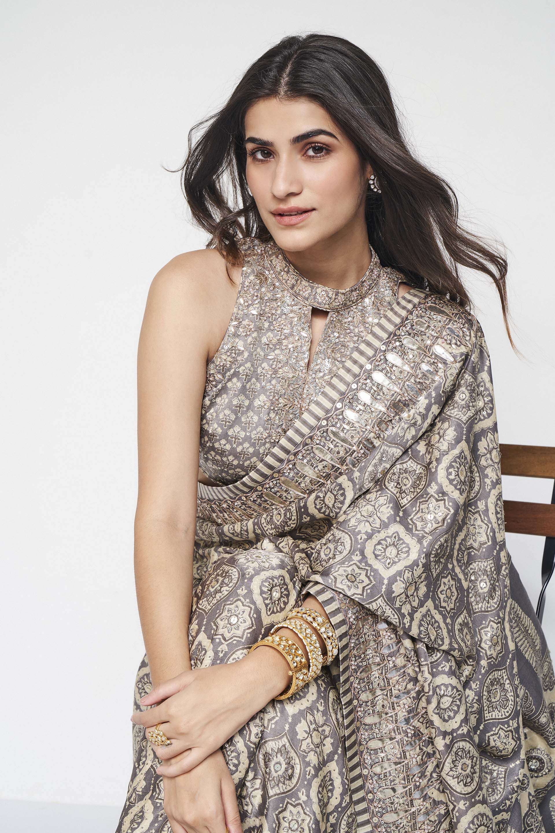 Suit saree sale hot sale