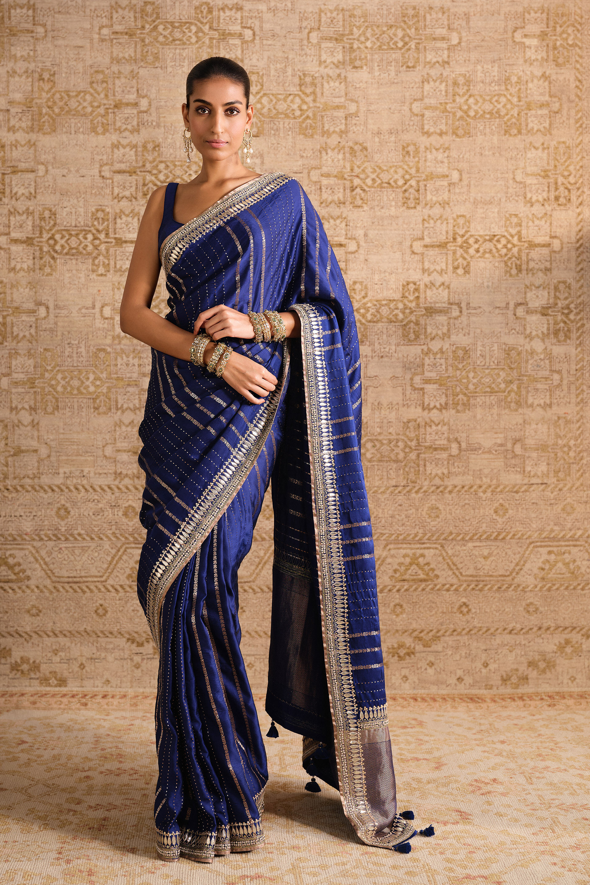 Drishika Handwoven Benarasi Silk Saree - Blue