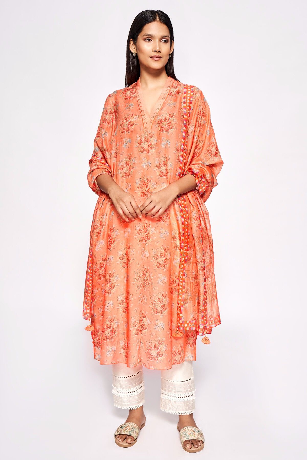 1 - Miran Stole &ndash; Orange, image 1