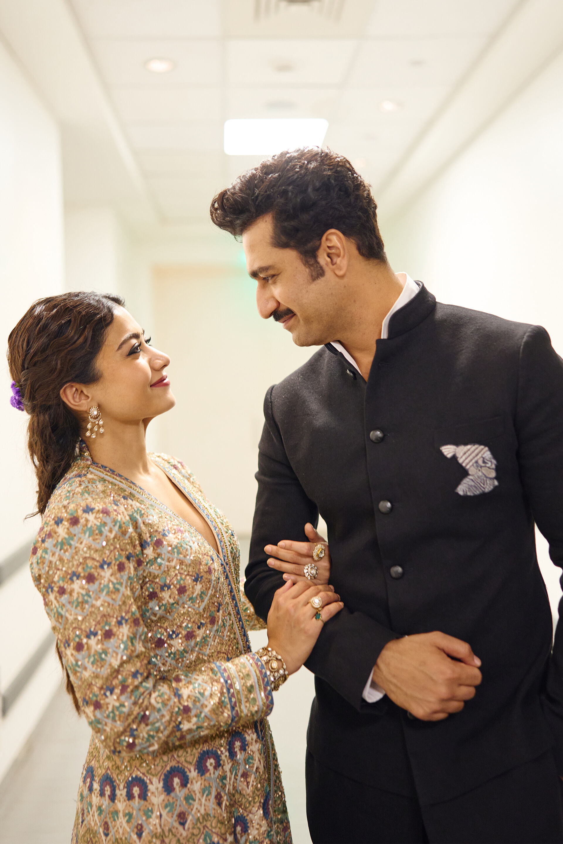 Krandasi Embroidered Zardozi Jacket Set - Blush, , image 5