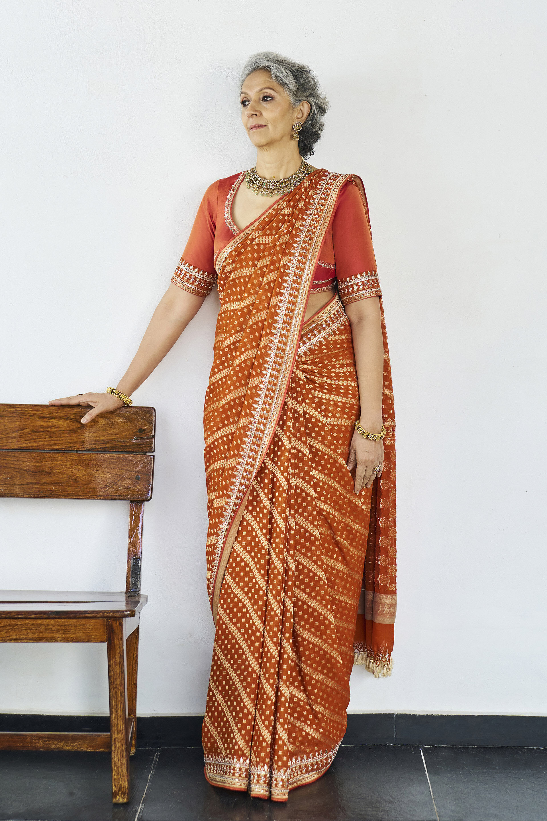 Dulaar Benarasi Silk Saree - Orange