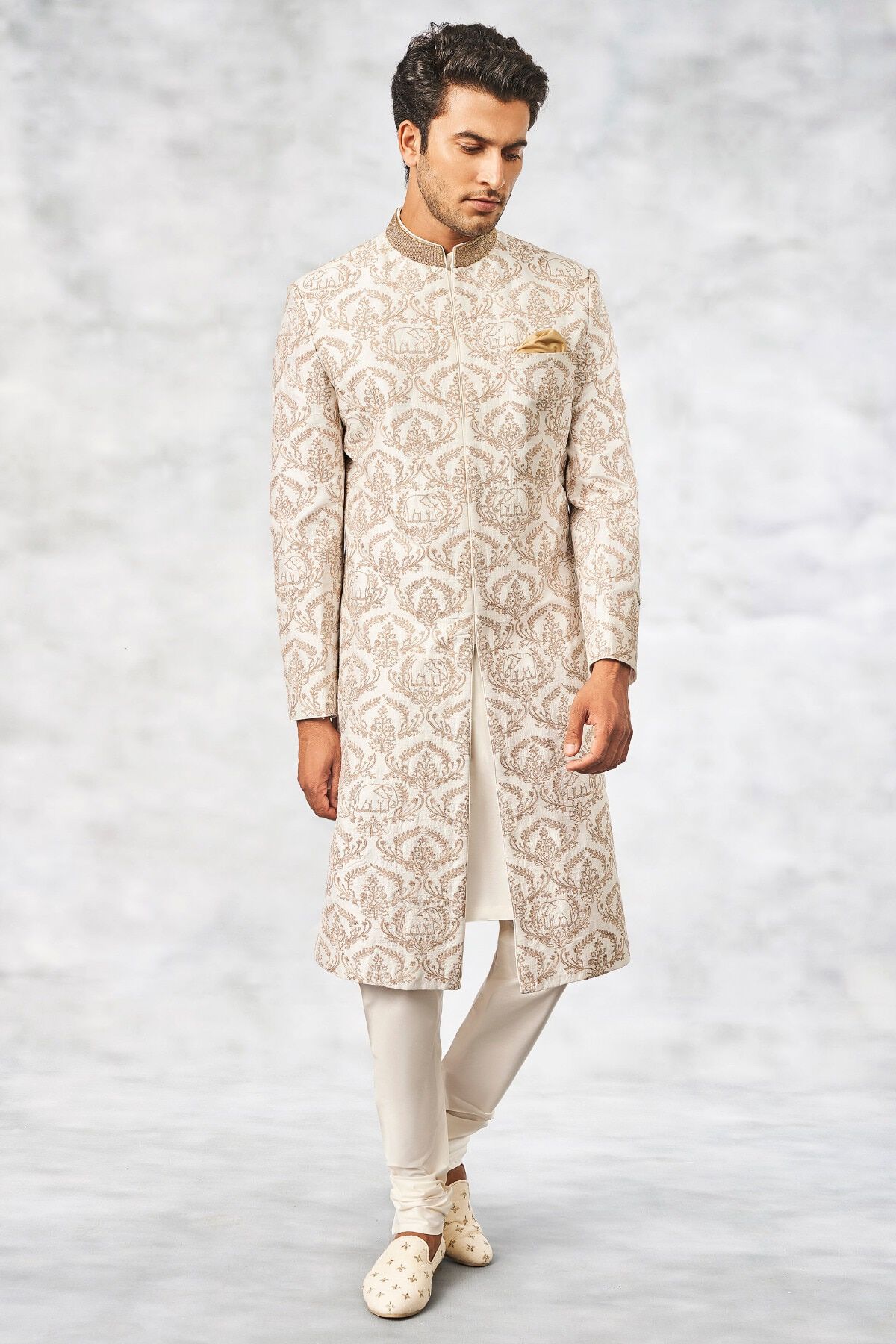 1 - Balaj Sherwani &ndash; White, image 1