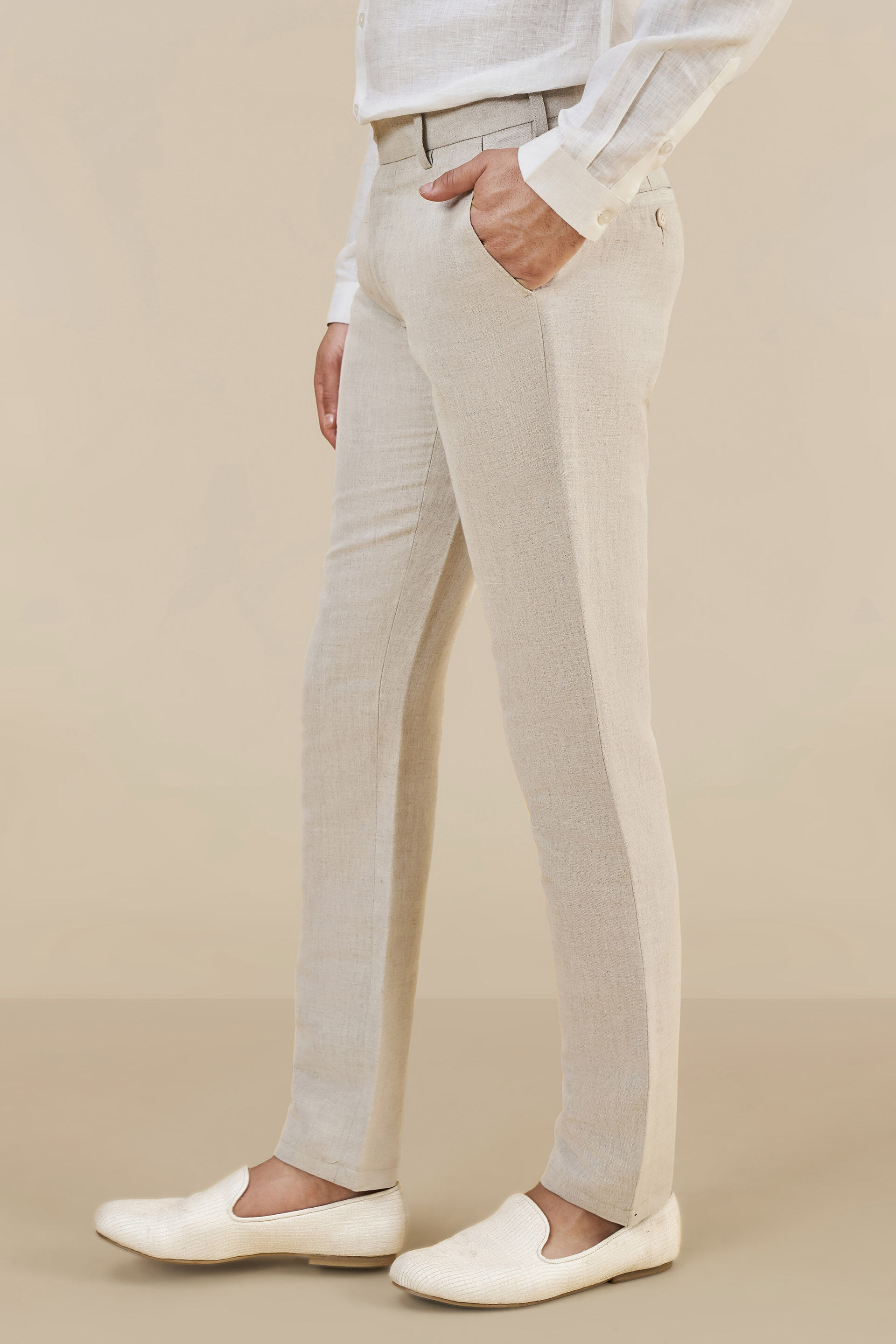 Natural Linen Trousers