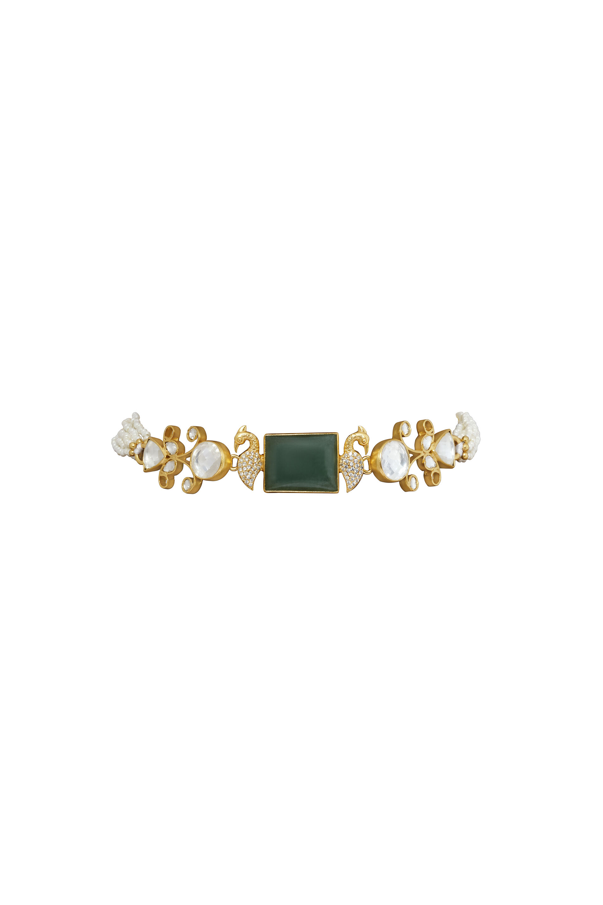 Avina Green Choker, , image 1