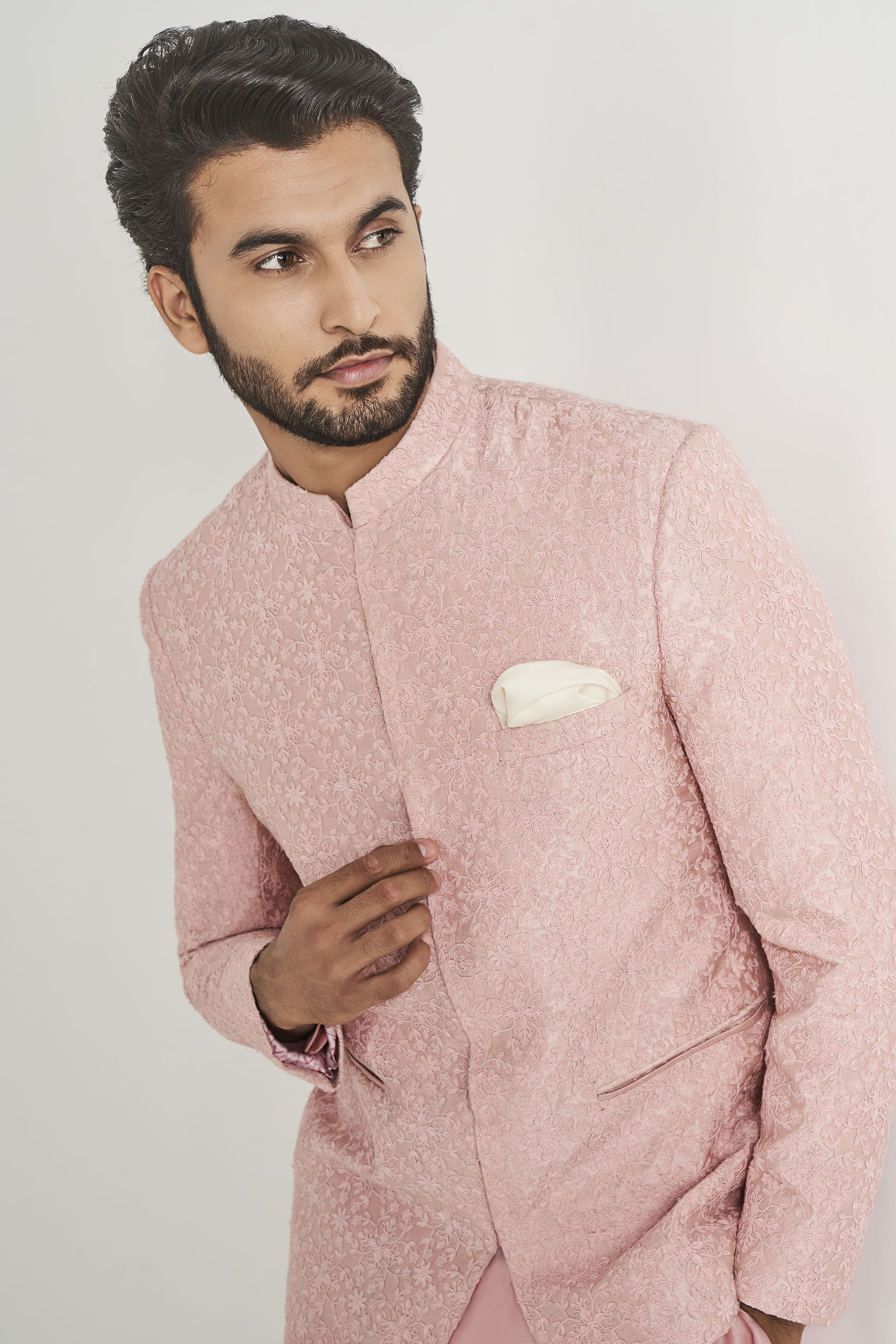 Zian Bandhgala-Pink, Pink, image 6