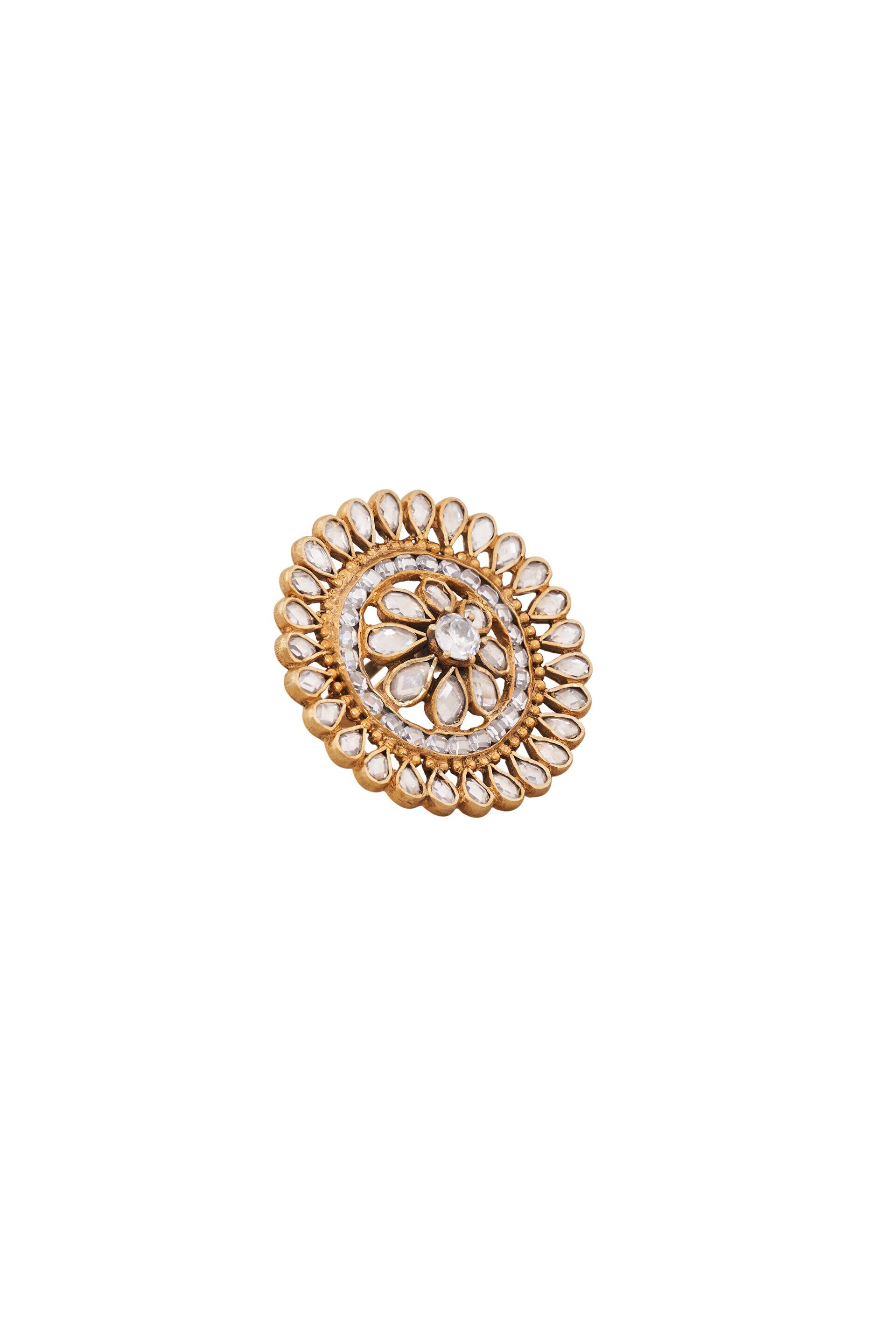 Crystal Floral Ring, , image 3