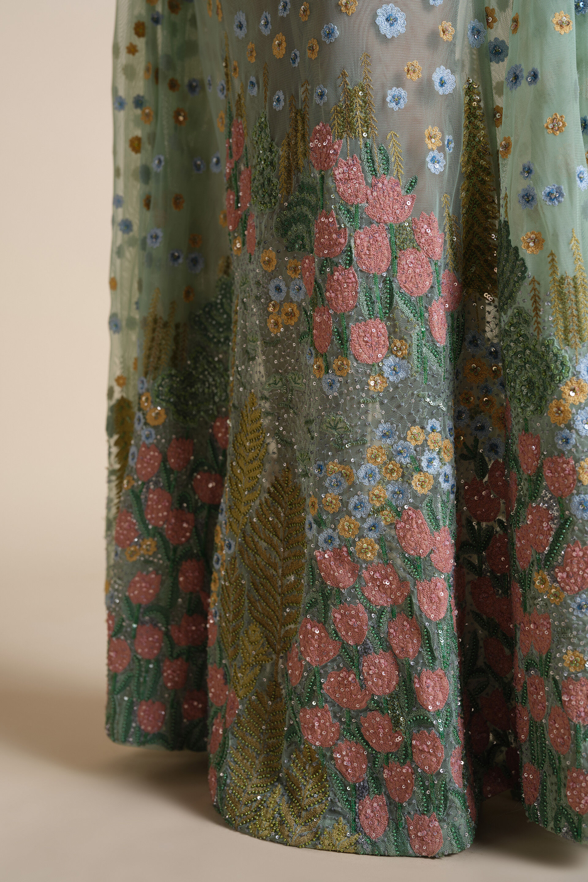 Lakeforest Embroidered Gown - Sage, Sage, image 6