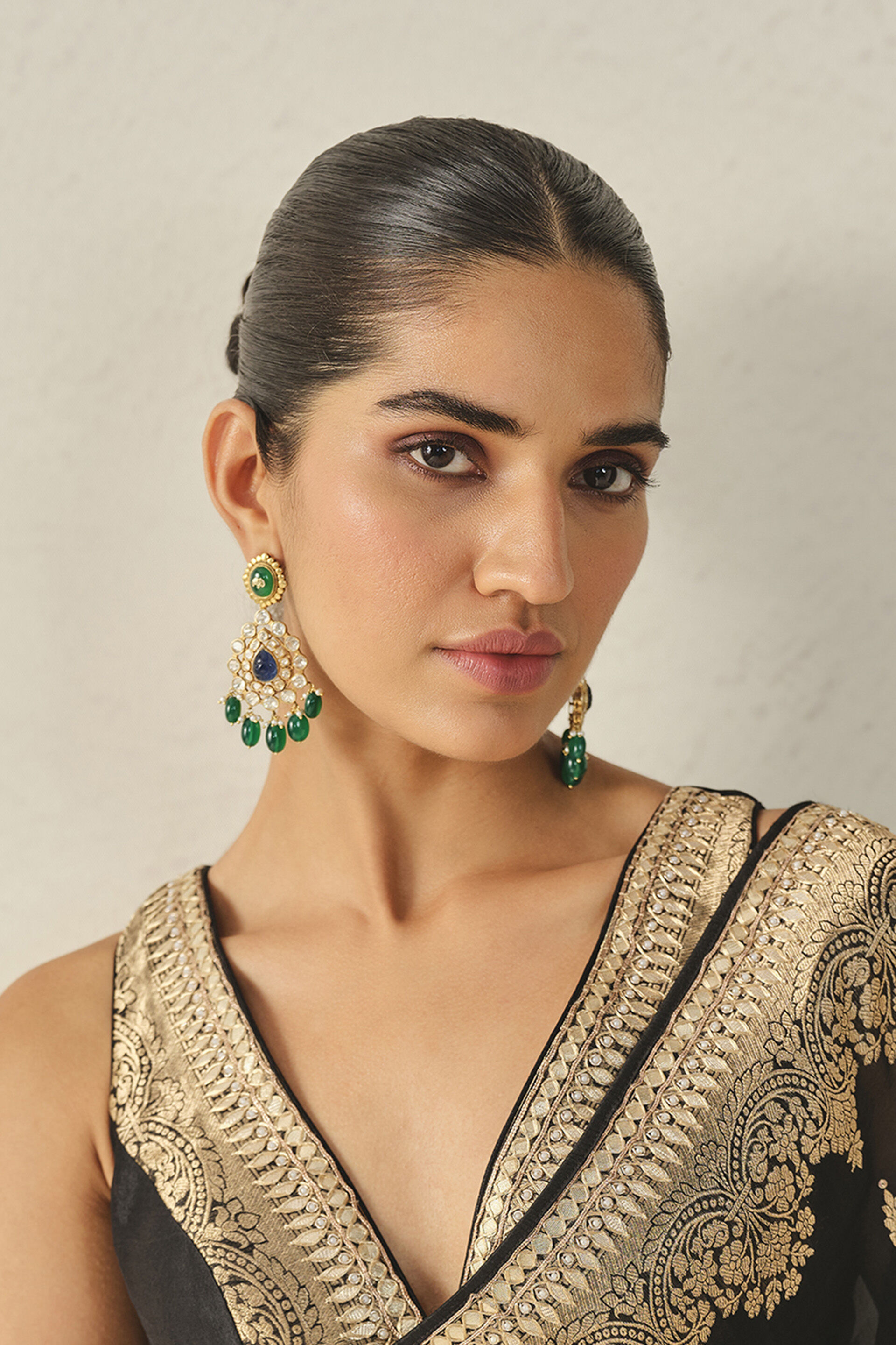 Roheen Earrings - Blue & Green