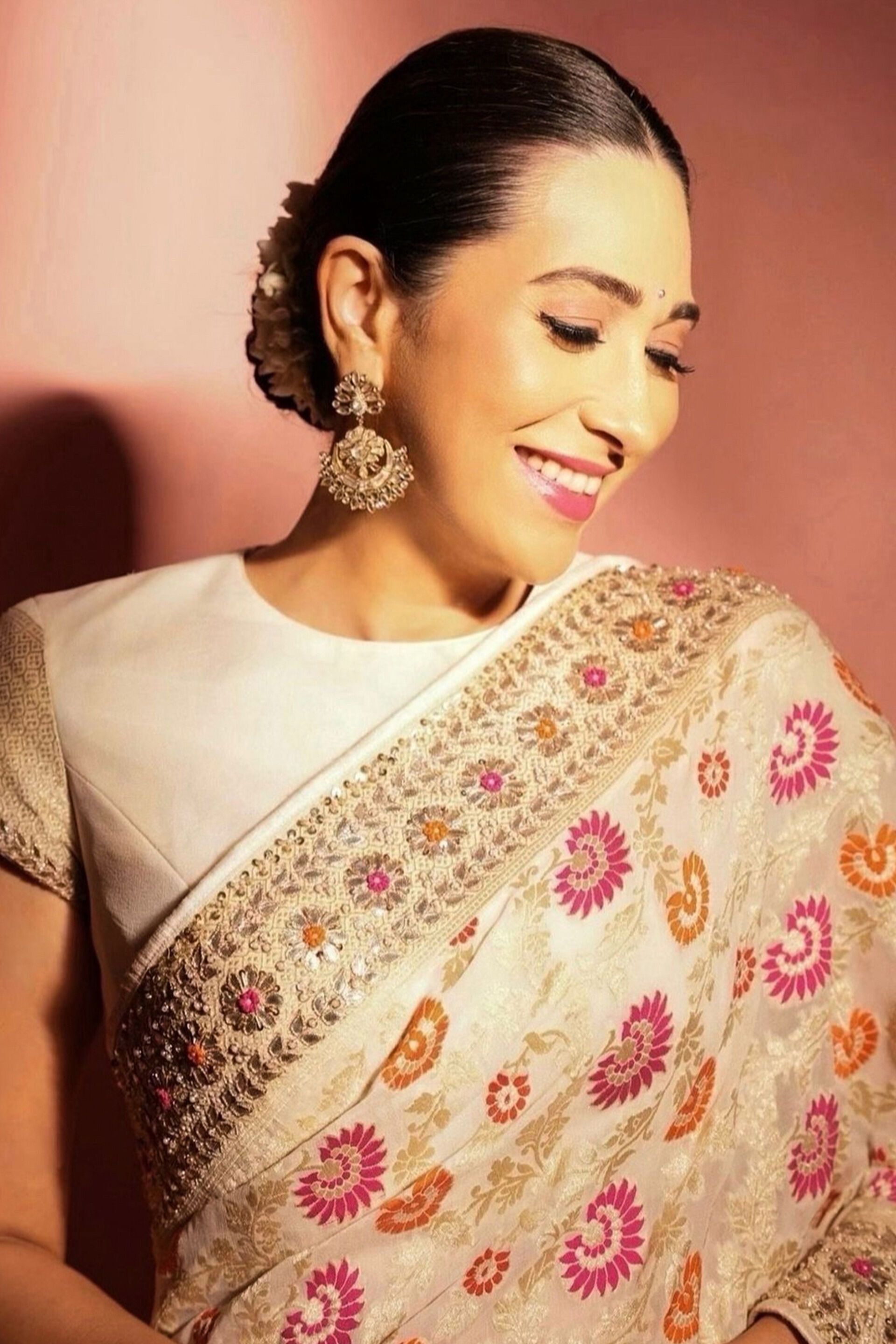 Vachi Saree Set - Cream, , image 4