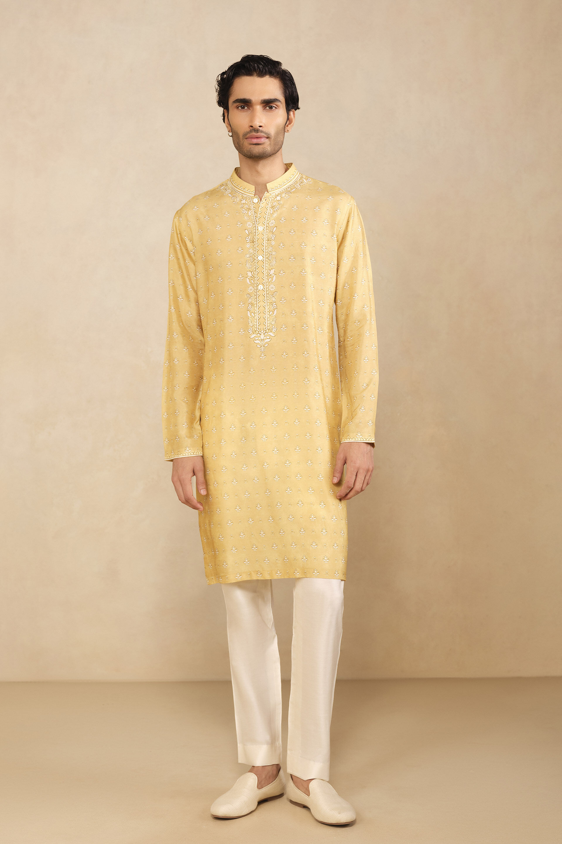 Almog Kurta - Mustard, Mustard, image 1