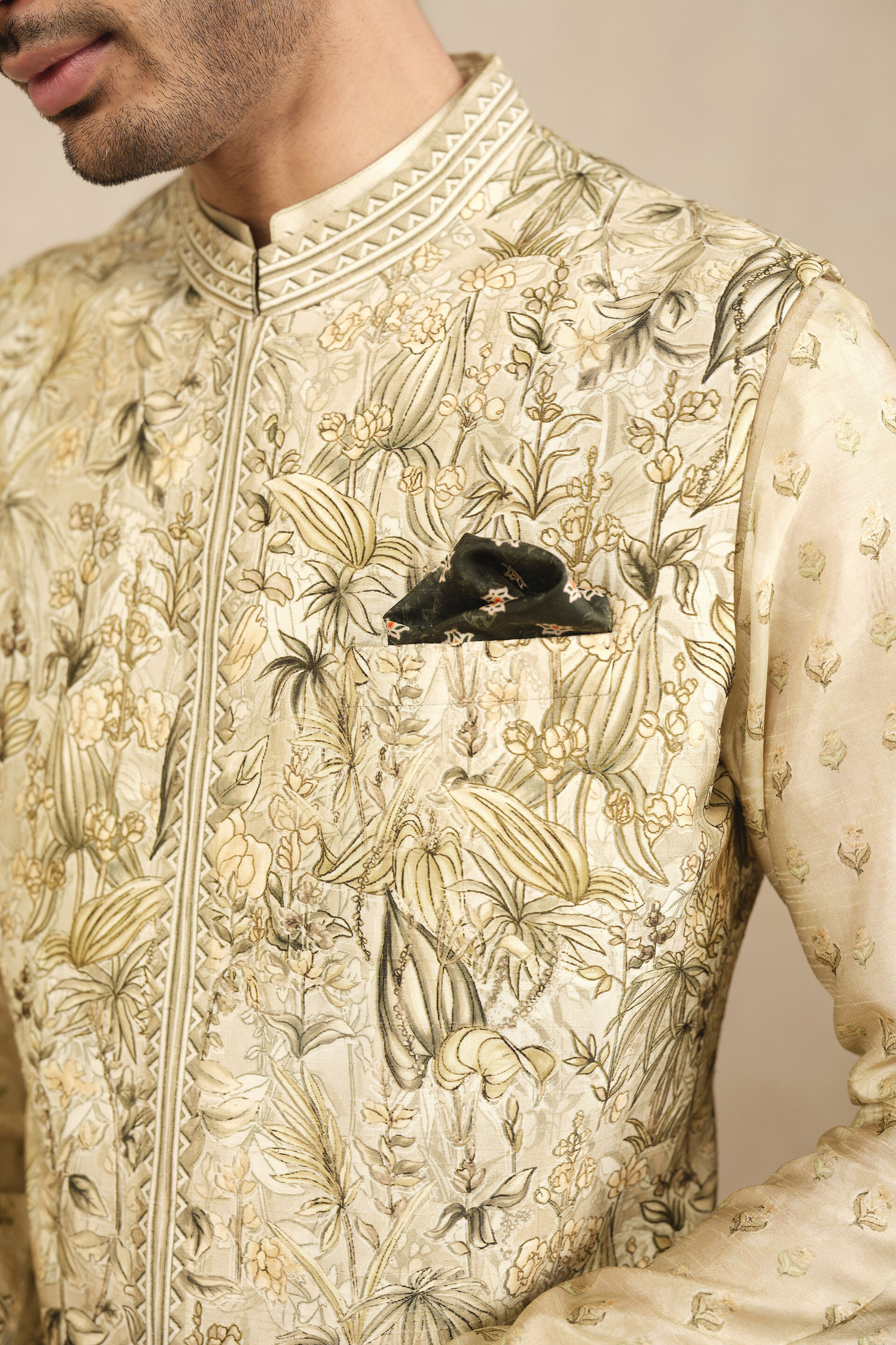 Abjit Nehru Jacket - Sage, Sage, image 5
