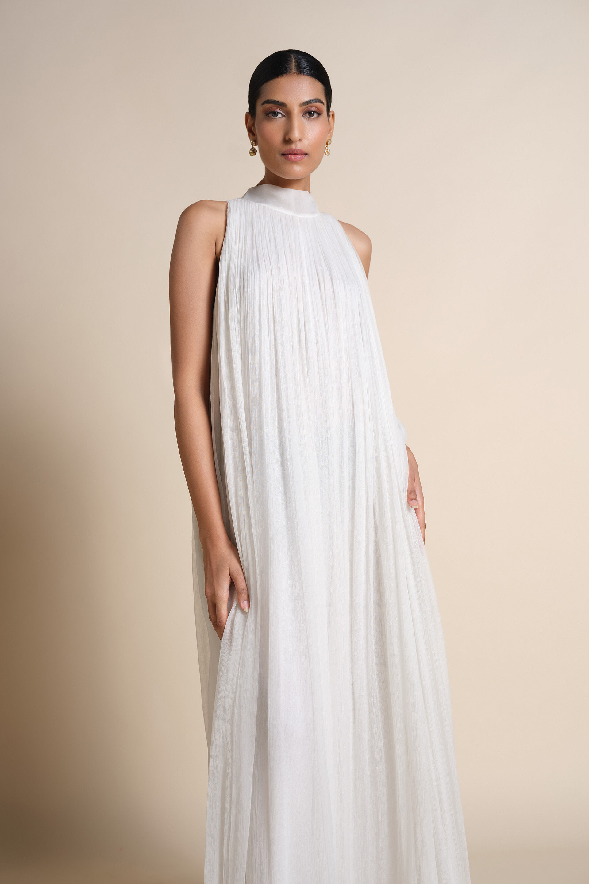 Mountain Mist Embroidered Jacket Set - Ivory, Ivory, image 7