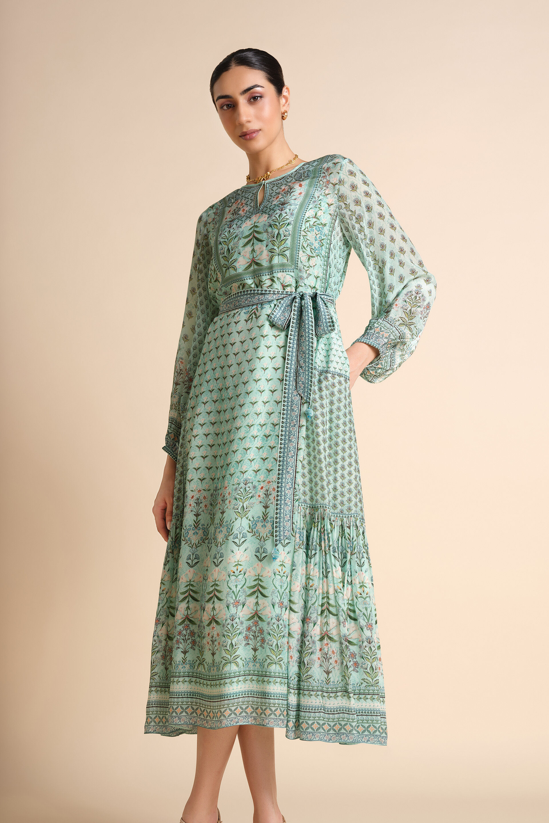 Tacoma Dress - Aqua, Aqua, image 4