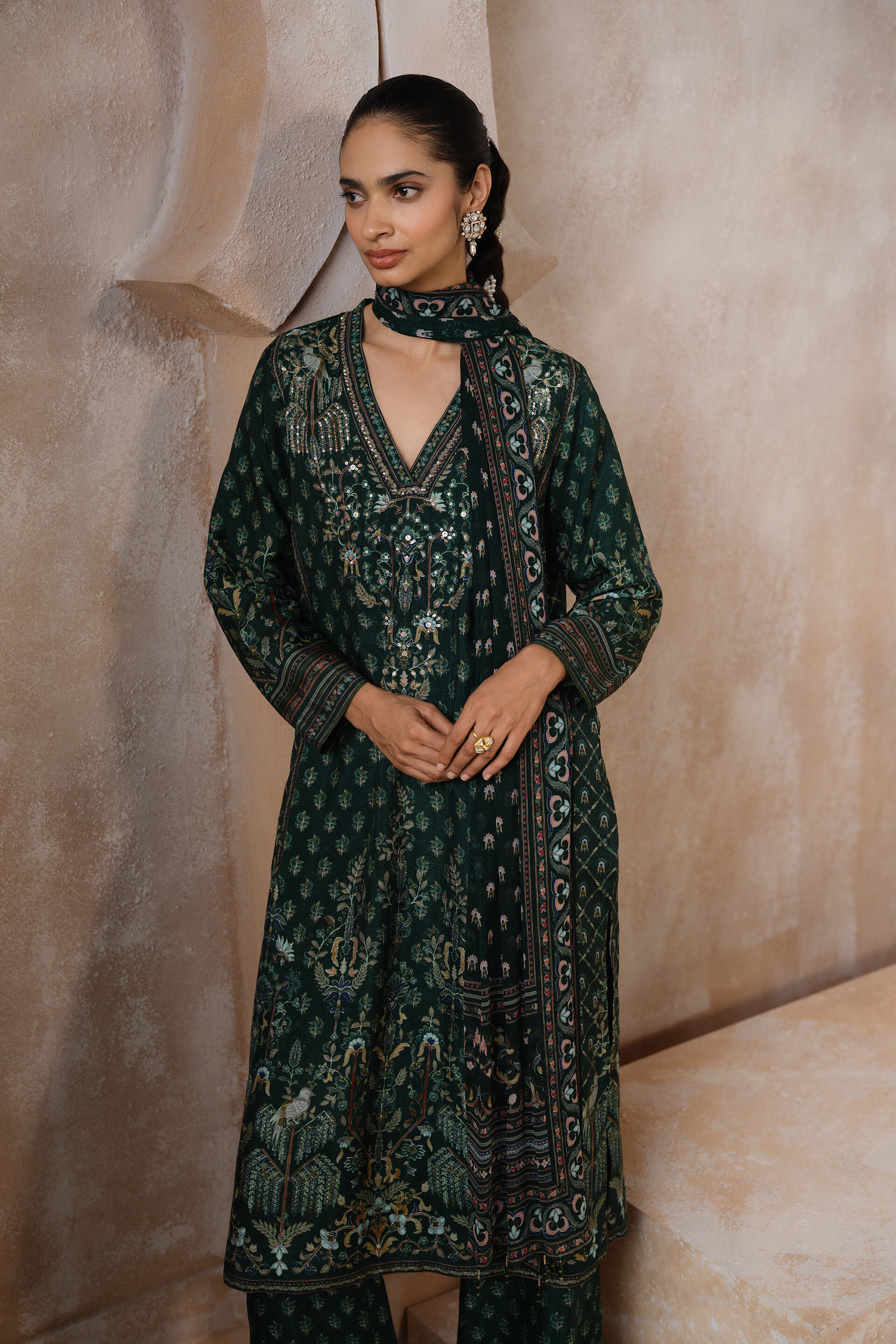 Arunika Suit Set - Green, Green, image 4