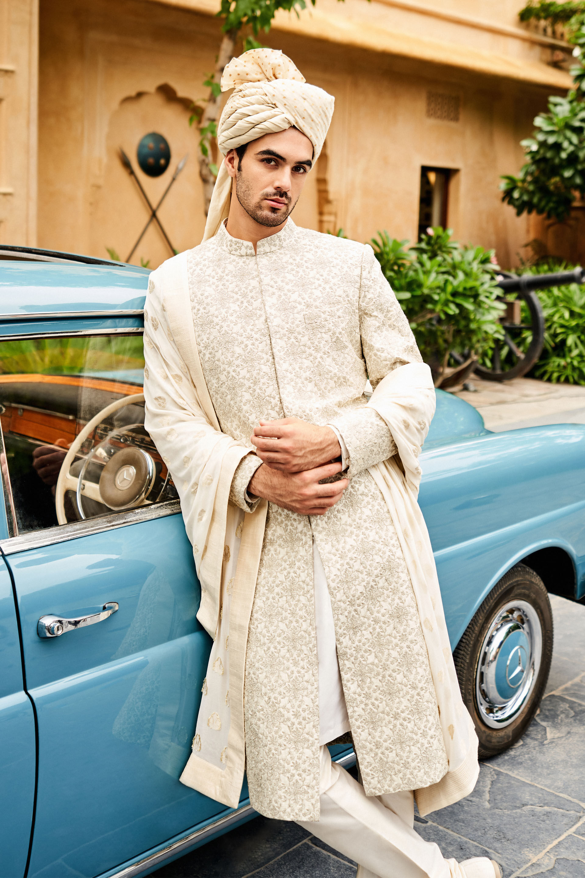 sherwani white colour