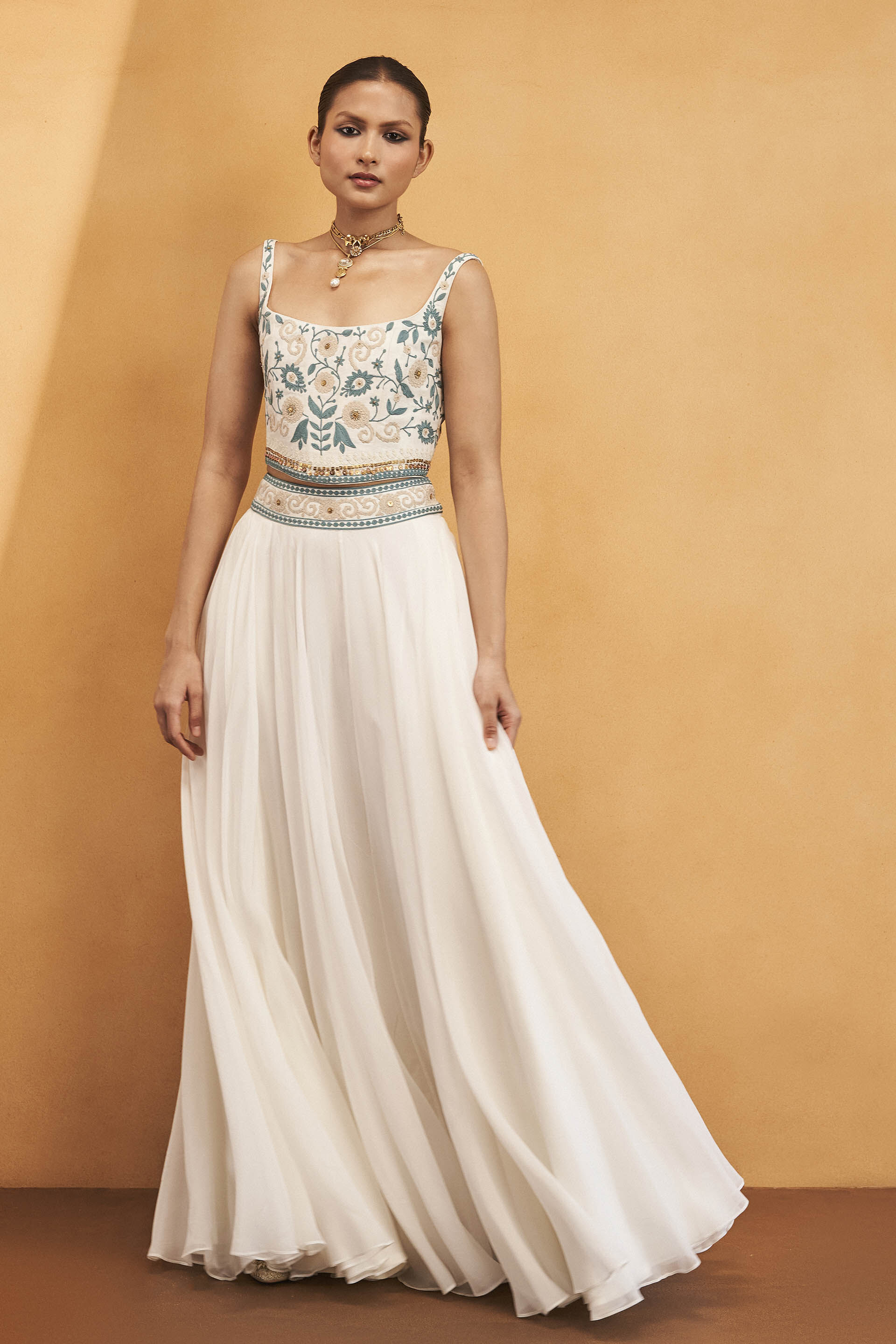 Whisper Of The Woods Skirt Set - Cream, Cream, image 1