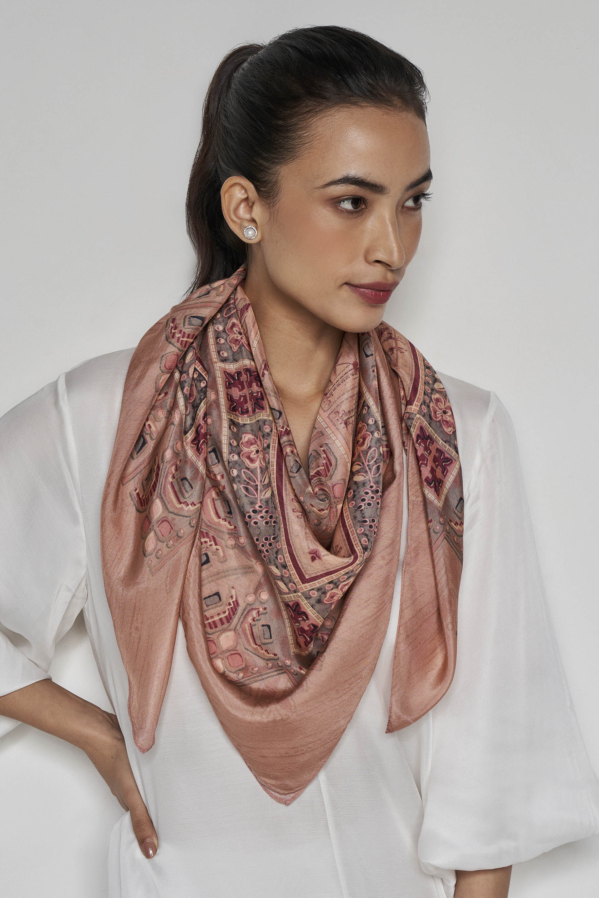 Louella Scarf - Onion Pink