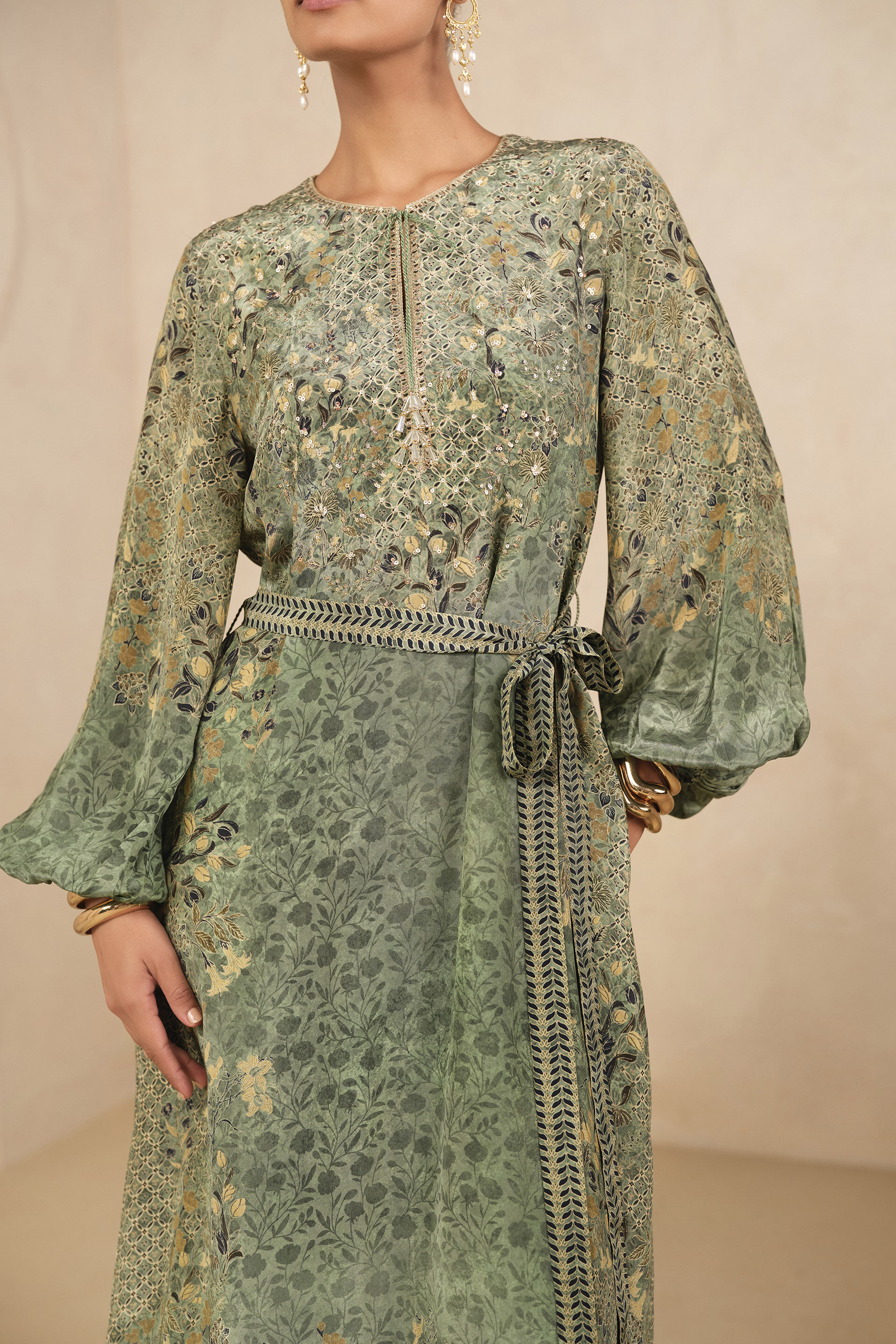 Numa Mul Kaftan - Sage, Sage, image 5