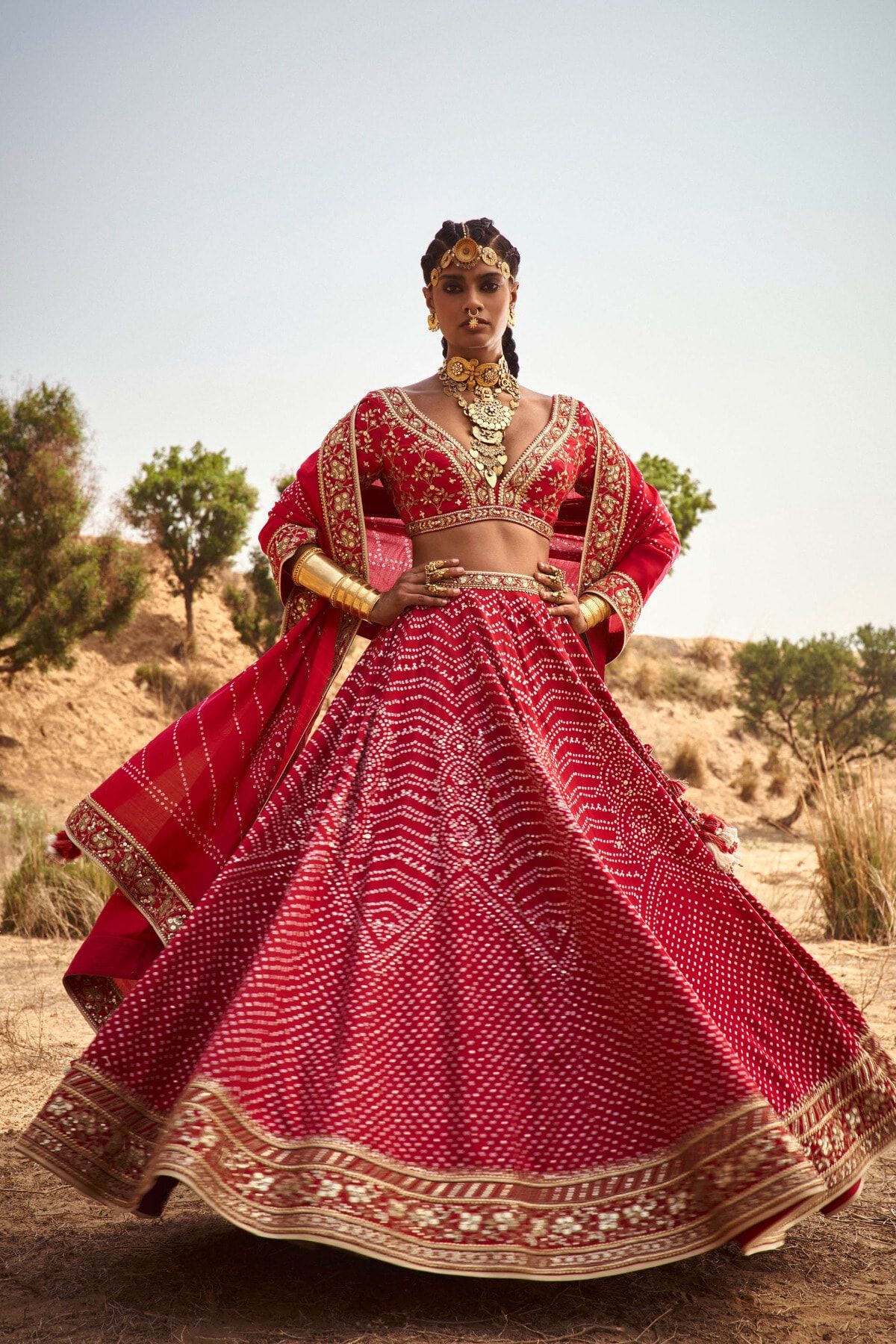 Bandhani lehengas hotsell