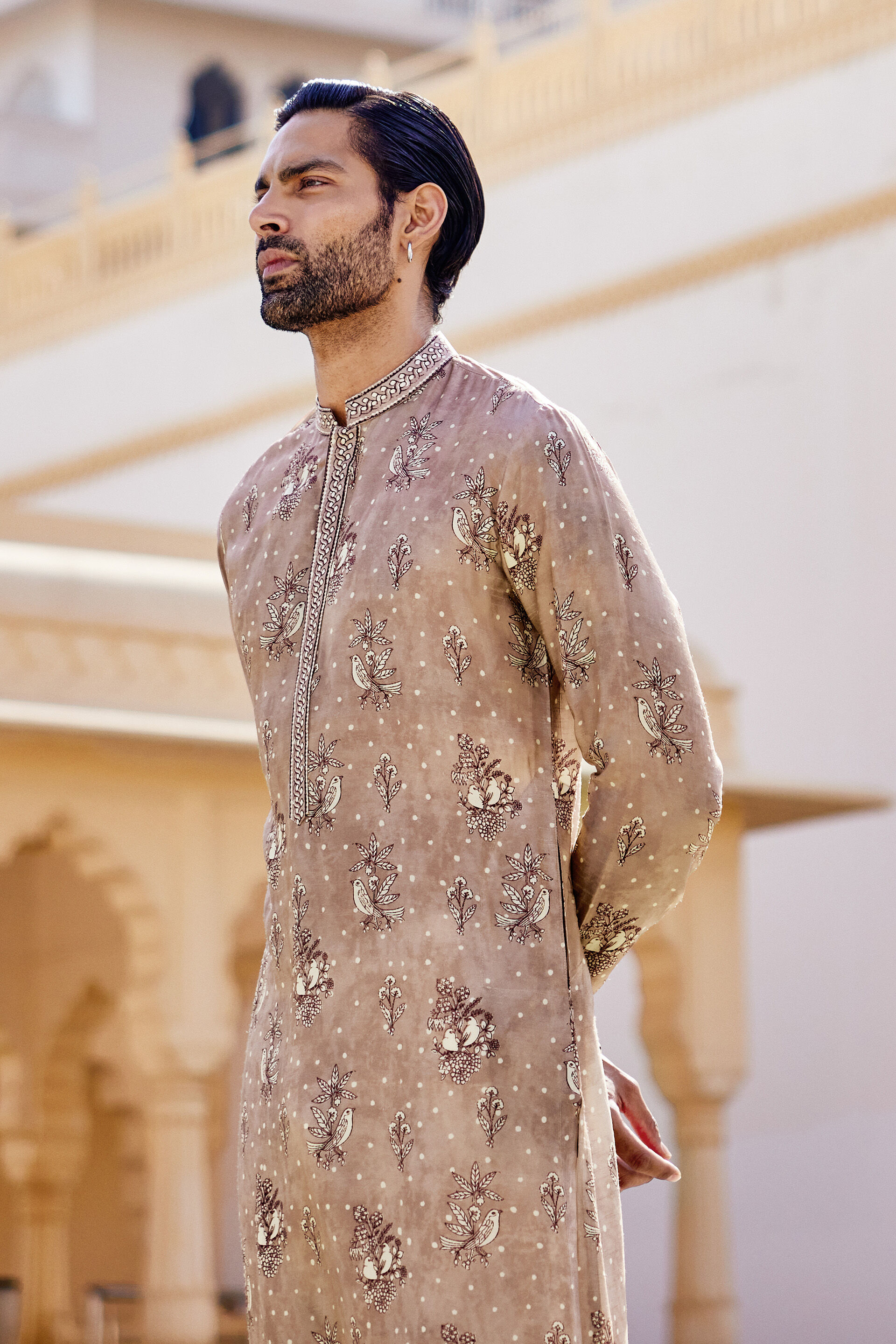 Simal Silk Kurta - Pink, Pink, image 4