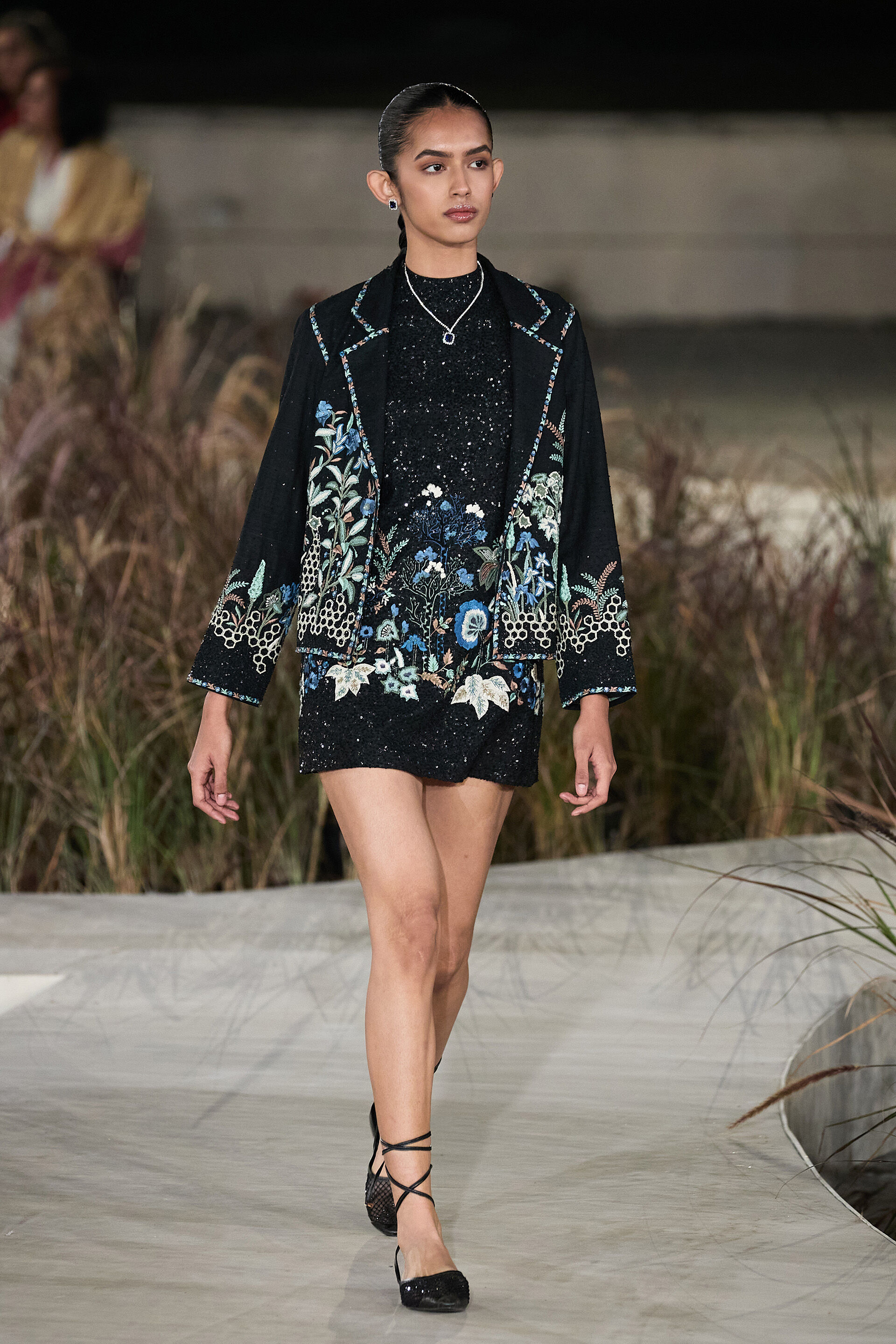 Felindra Embroidered Silk Jacket - Black