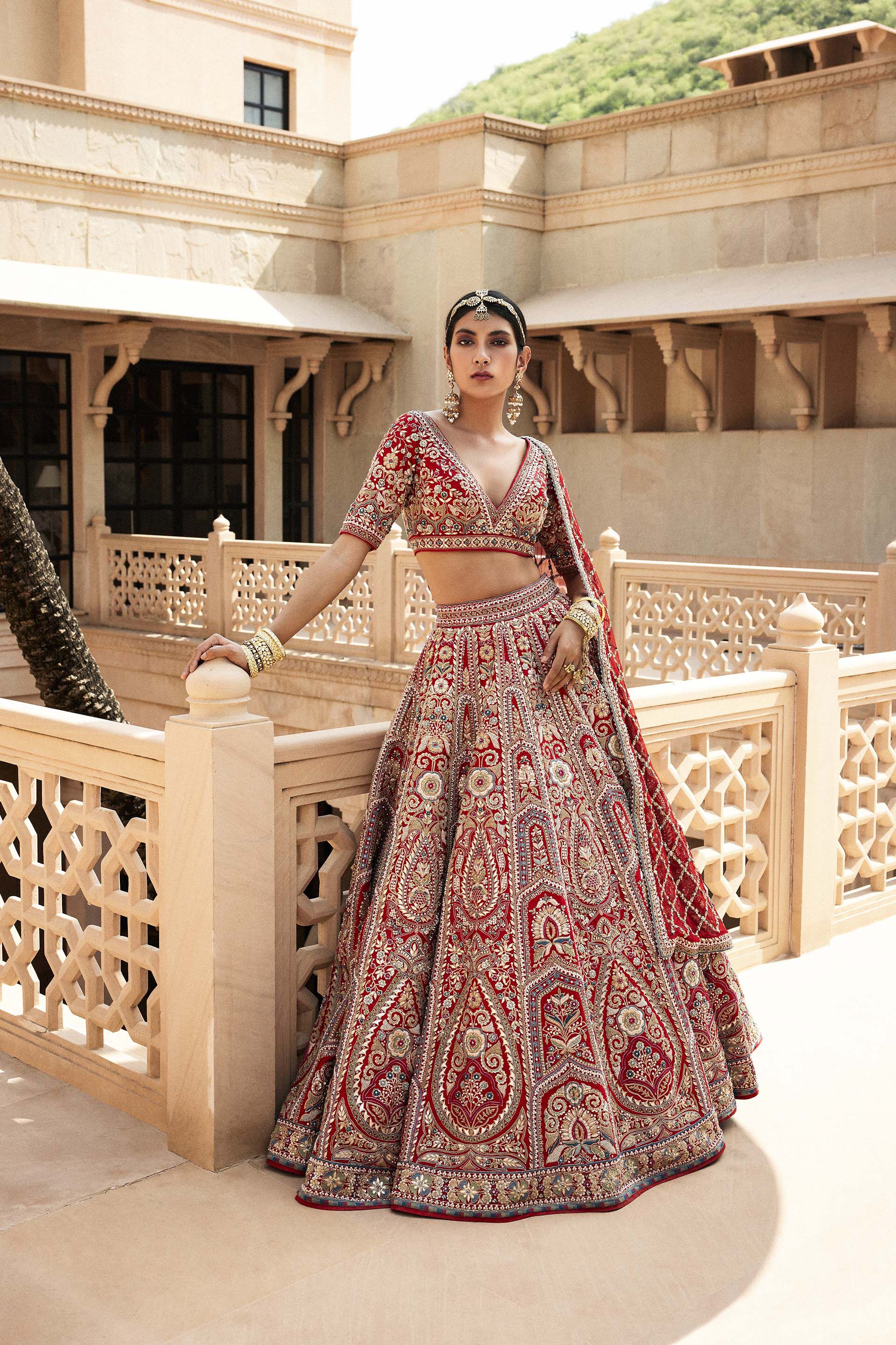 Beautiful bridal best sale lehenga with price