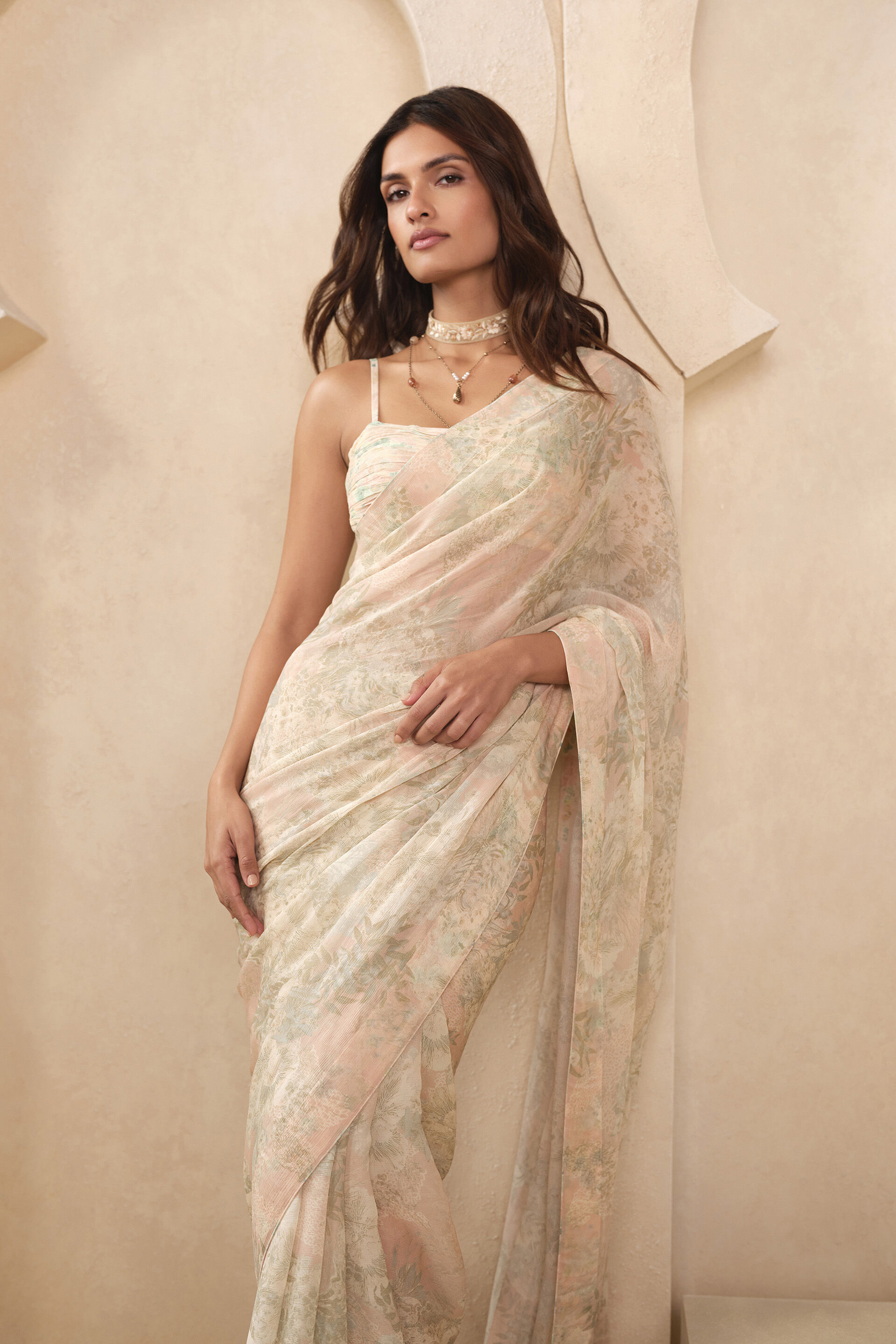 Sakura Bemberg Saree - Blush, Blush, image 4