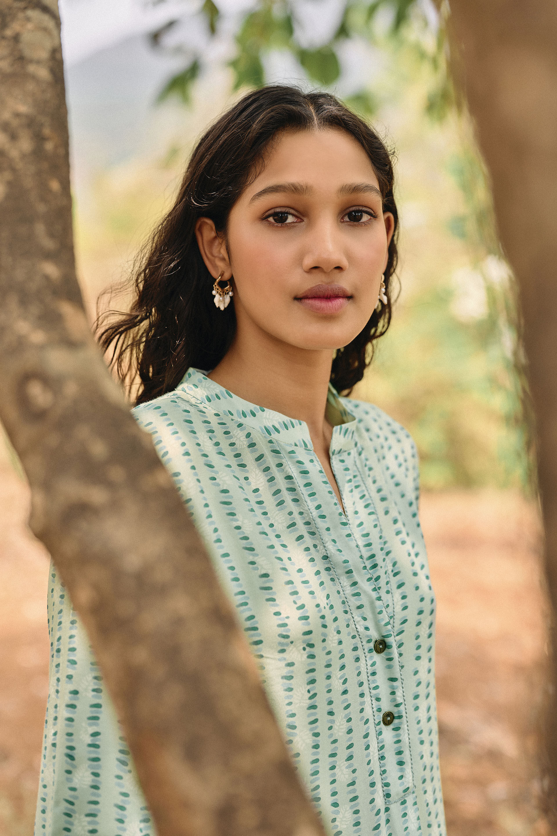 Grove Hand-block Printed Coord  - Sage, Sage, image 4