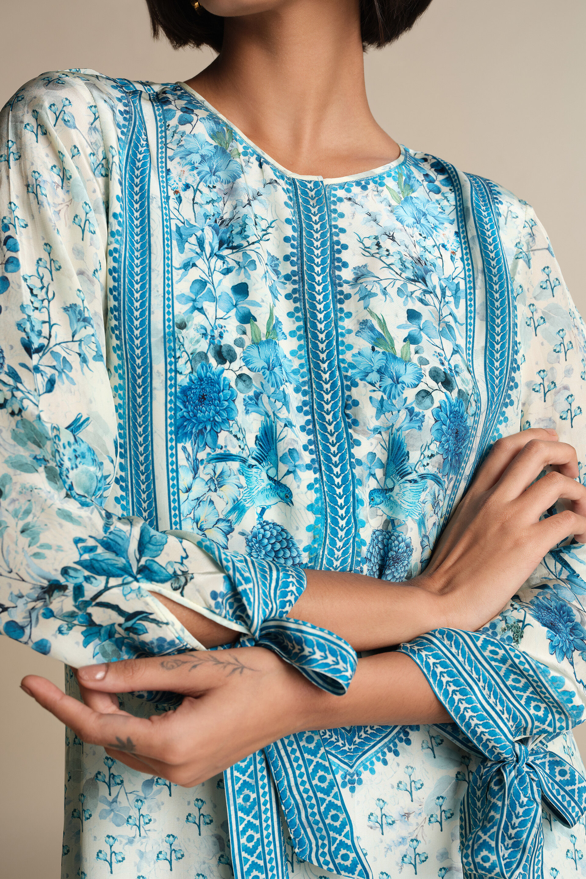 Twila Kurta Set  - White, White, image 6