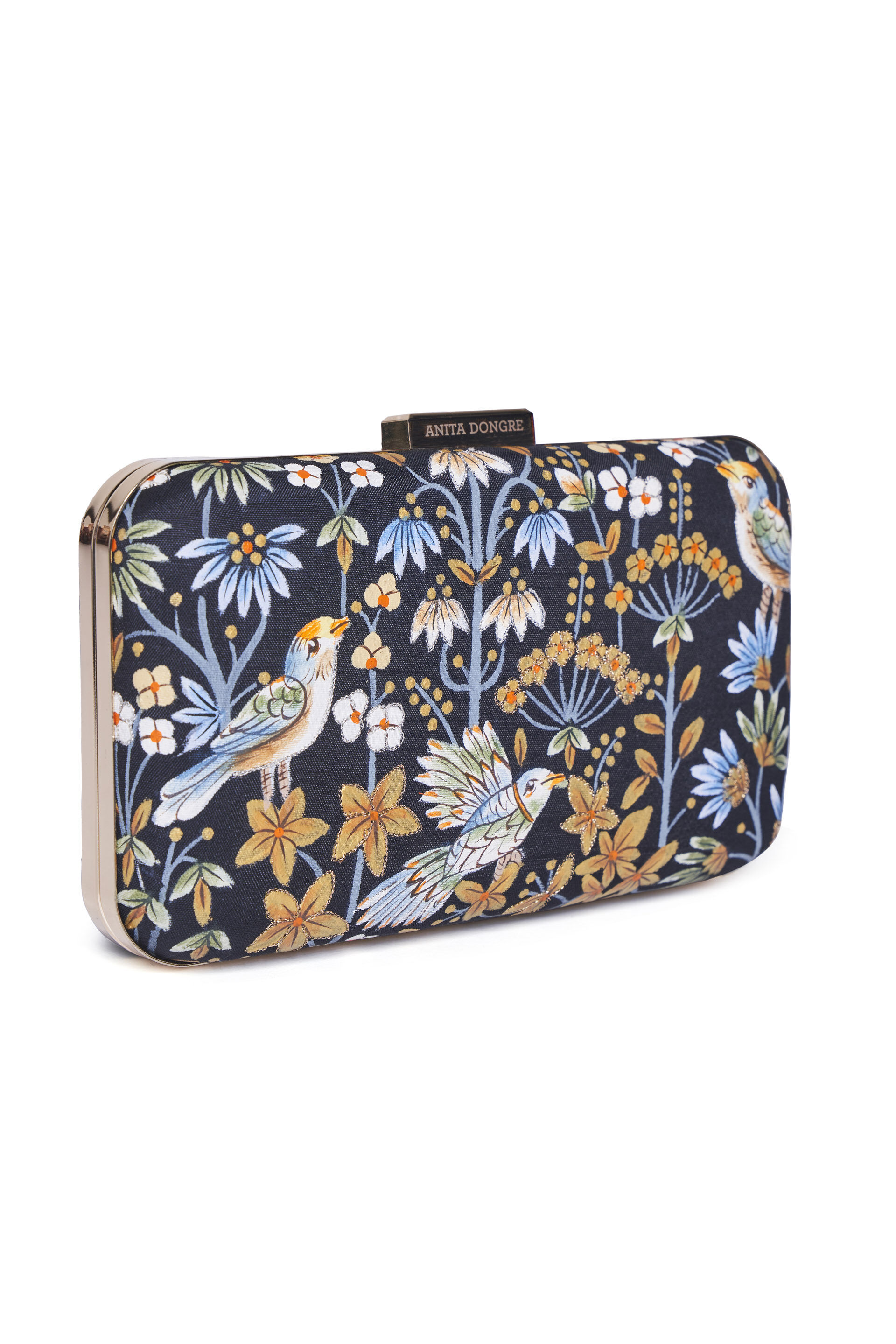 Pichhwai Clutch - Nightingale Black, Black, image 9